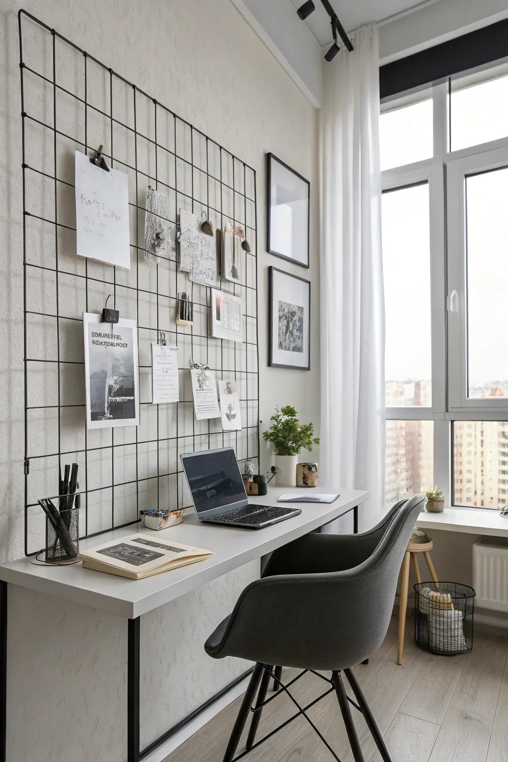 A modern study display board with a simple design.