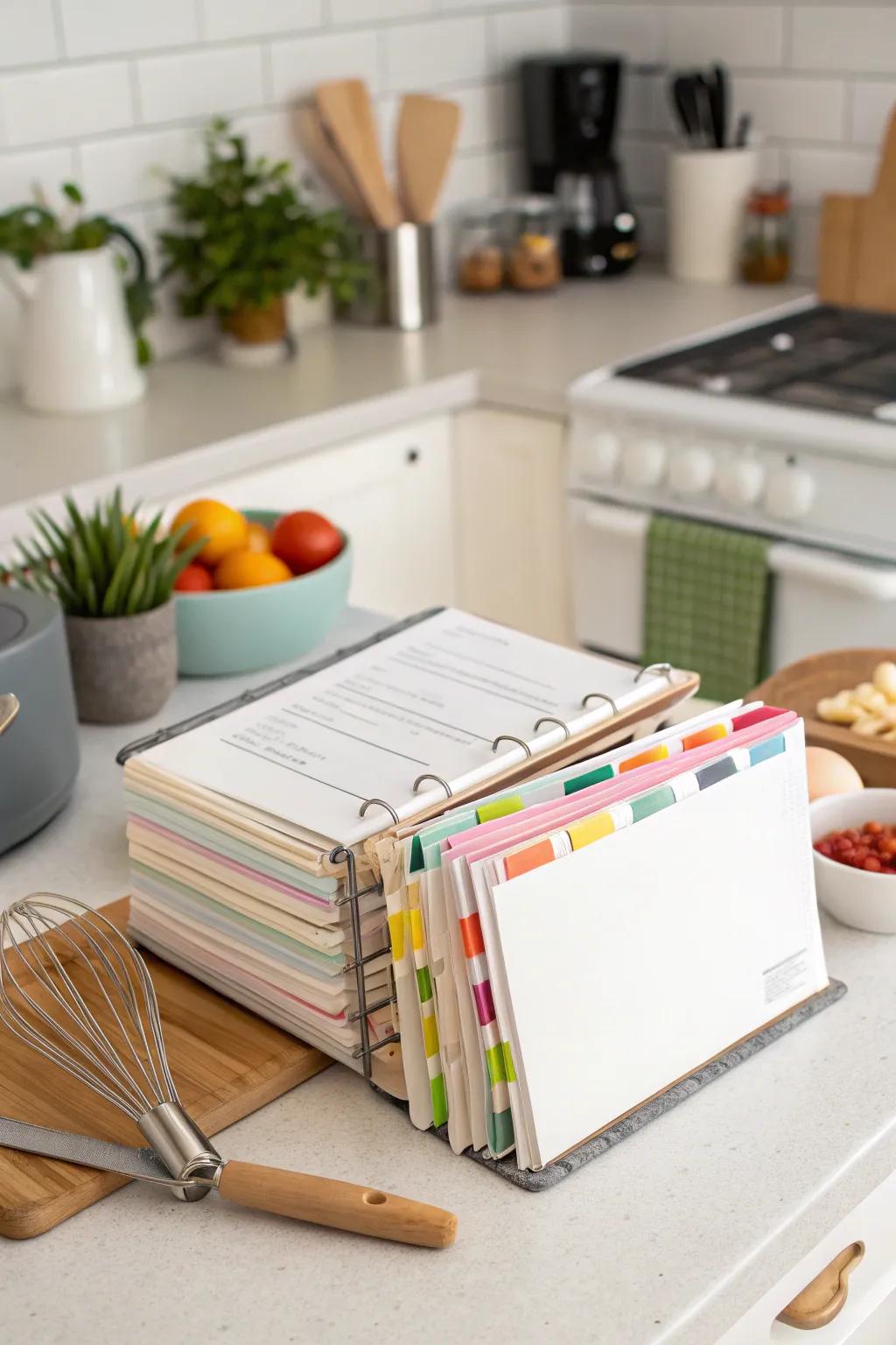 A recipe compilation maintains preferred recipes near at hand.