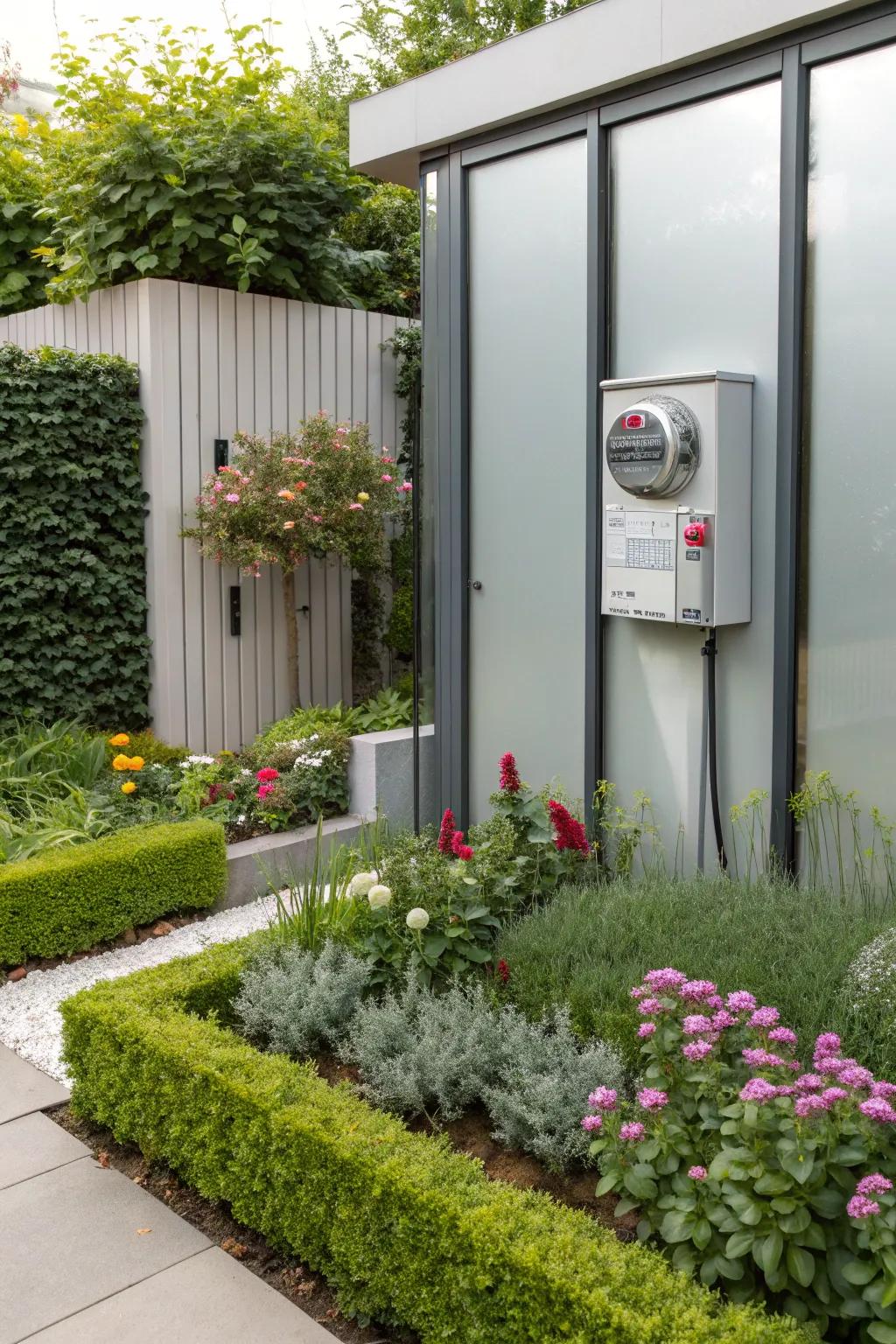 Gliding panels furnish a streamlined and pragmatic shelter.