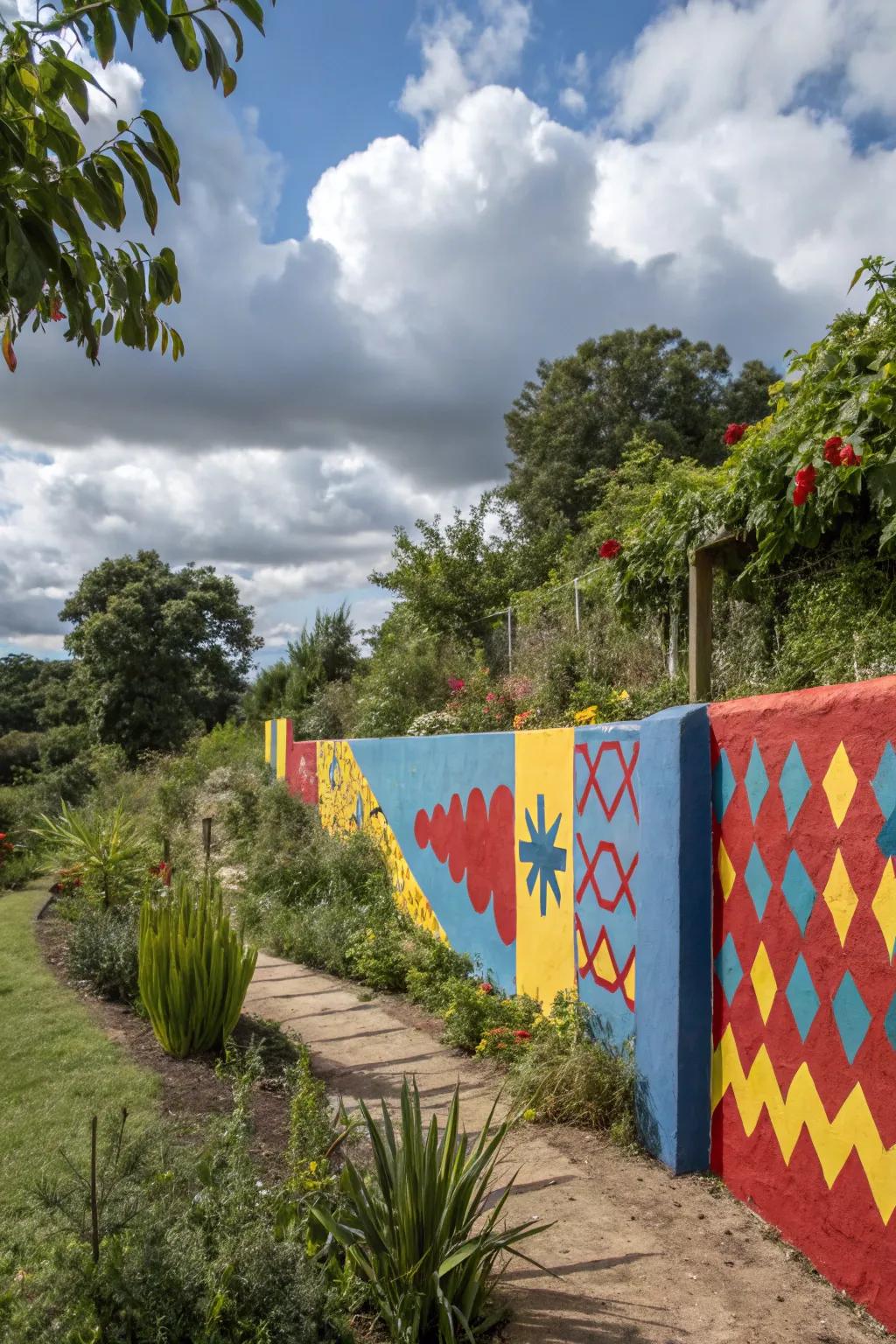 Accent paint turns walls into vibrant prime focus.