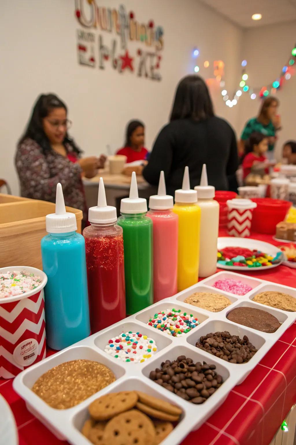 A creative cookie corner encourages creativity and enjoyment.