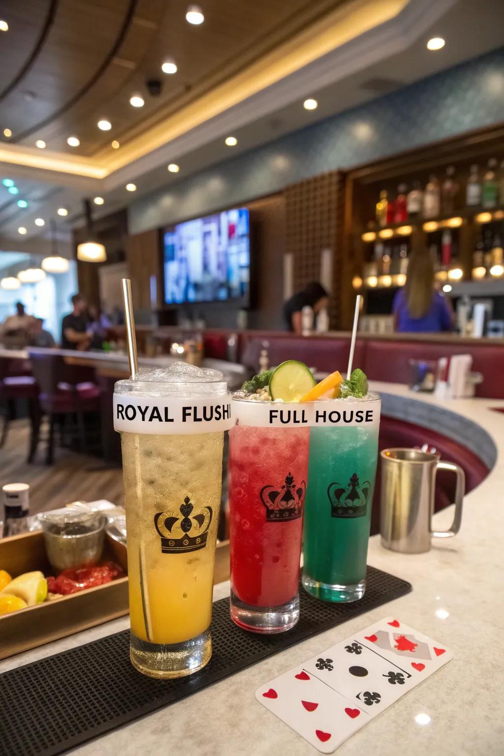 Sip on innovative beverages that maintain the theme consistent.