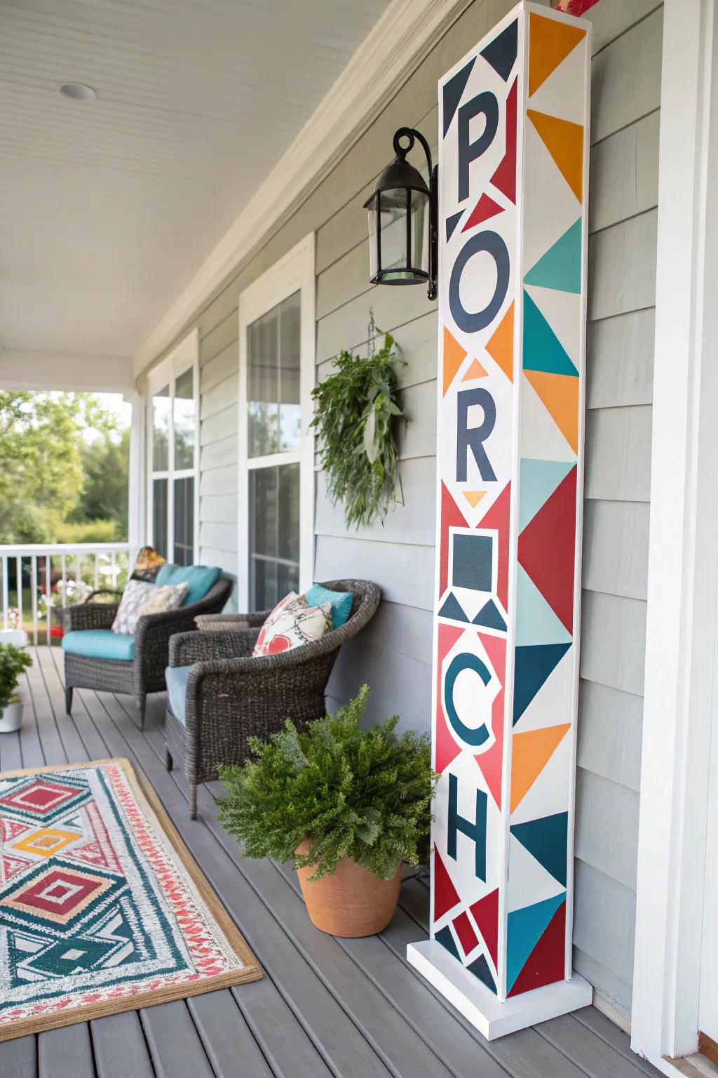 A mathematical-patterned board that makes an intense statement.