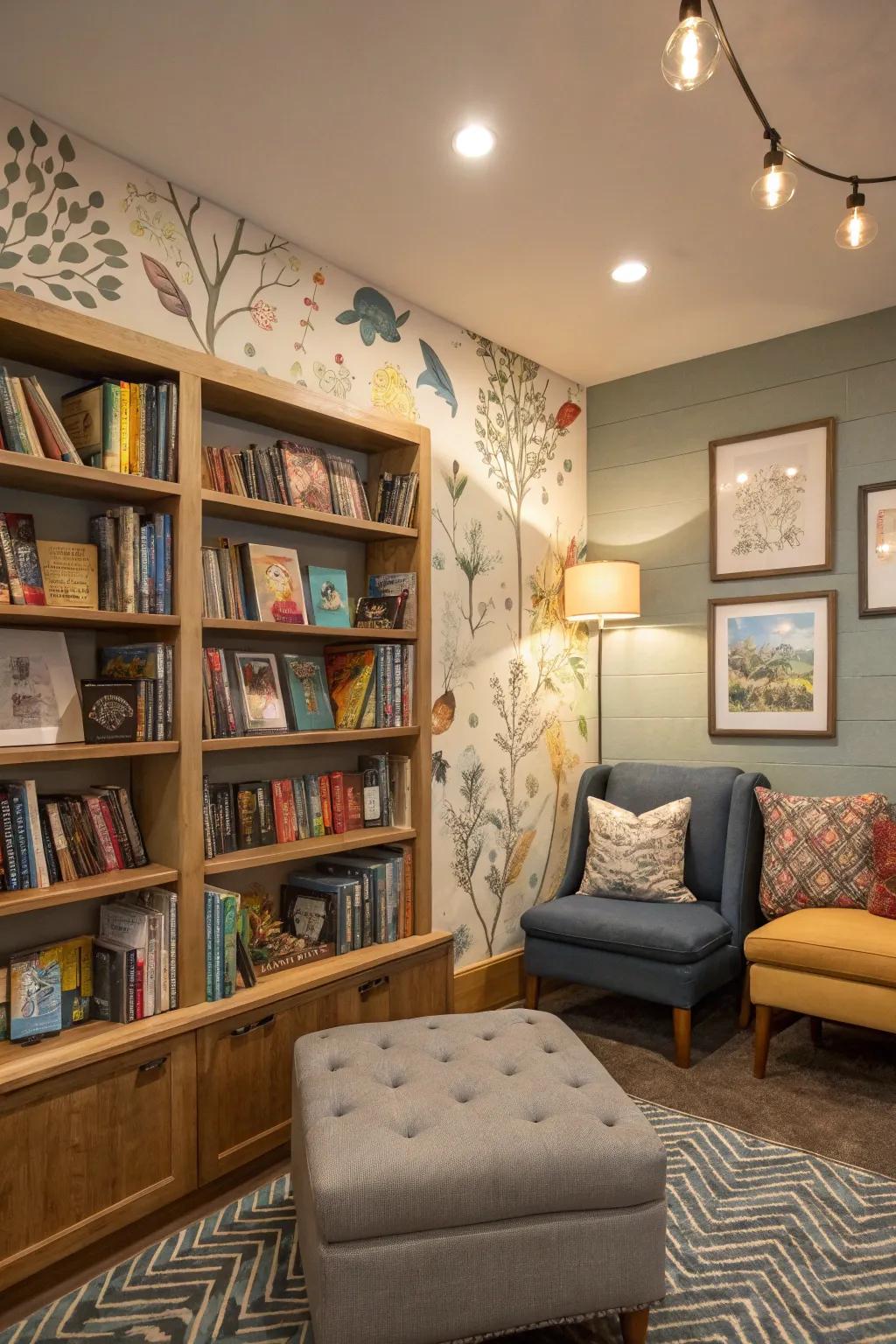 A creative reading nook that inspires imagination.