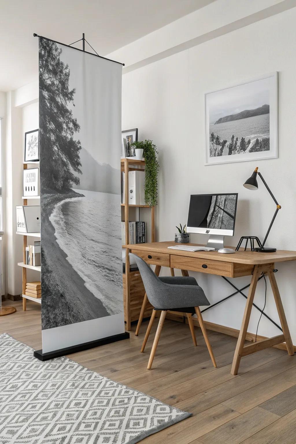 Find style with a black-and-white display in your workspace.