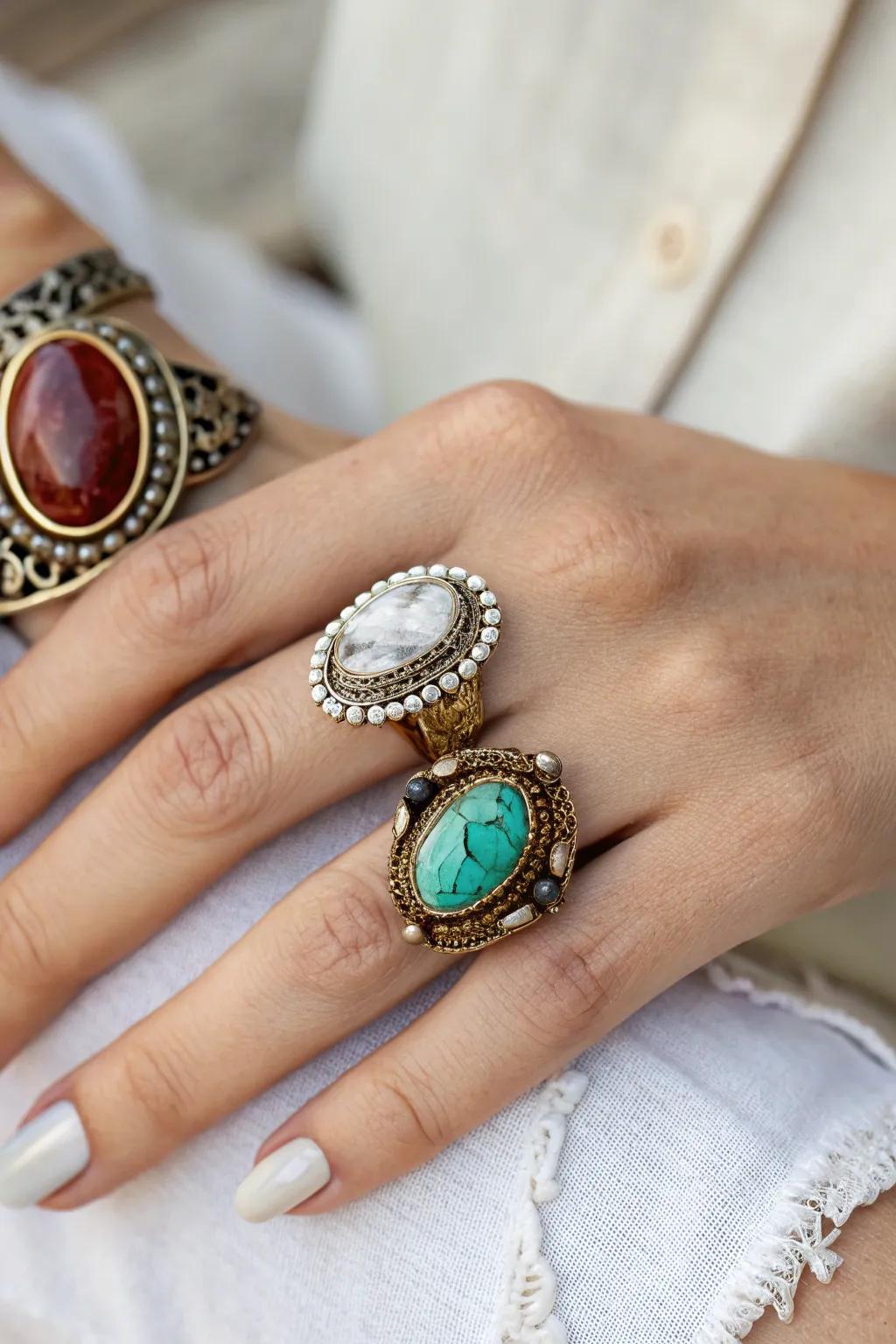 Charming Old-Fashioned Inspired Rings