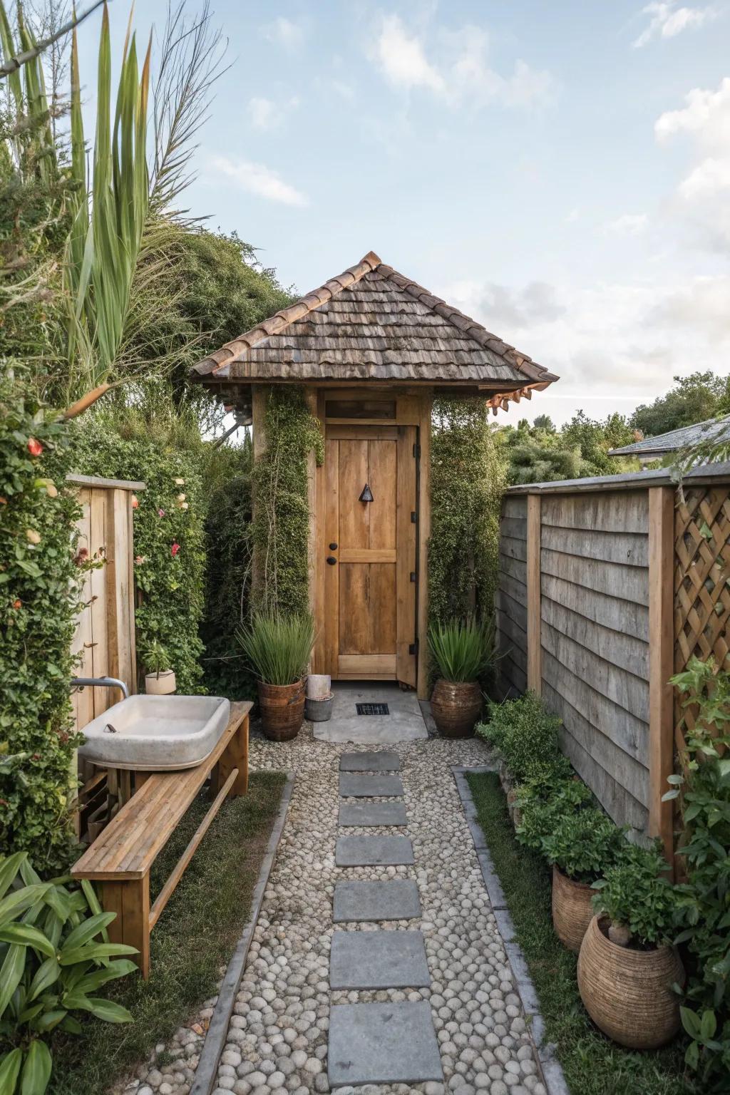 Wild seclusion borders enhance the countryside charm.