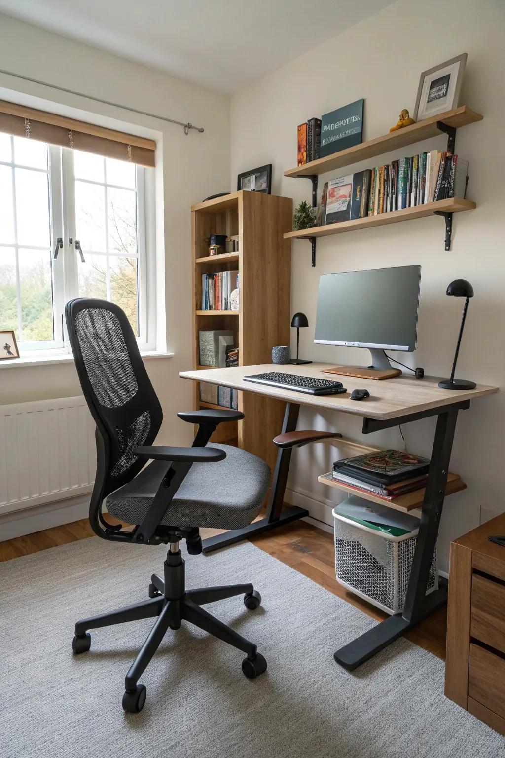 Adaptive furnishings promote productivity.