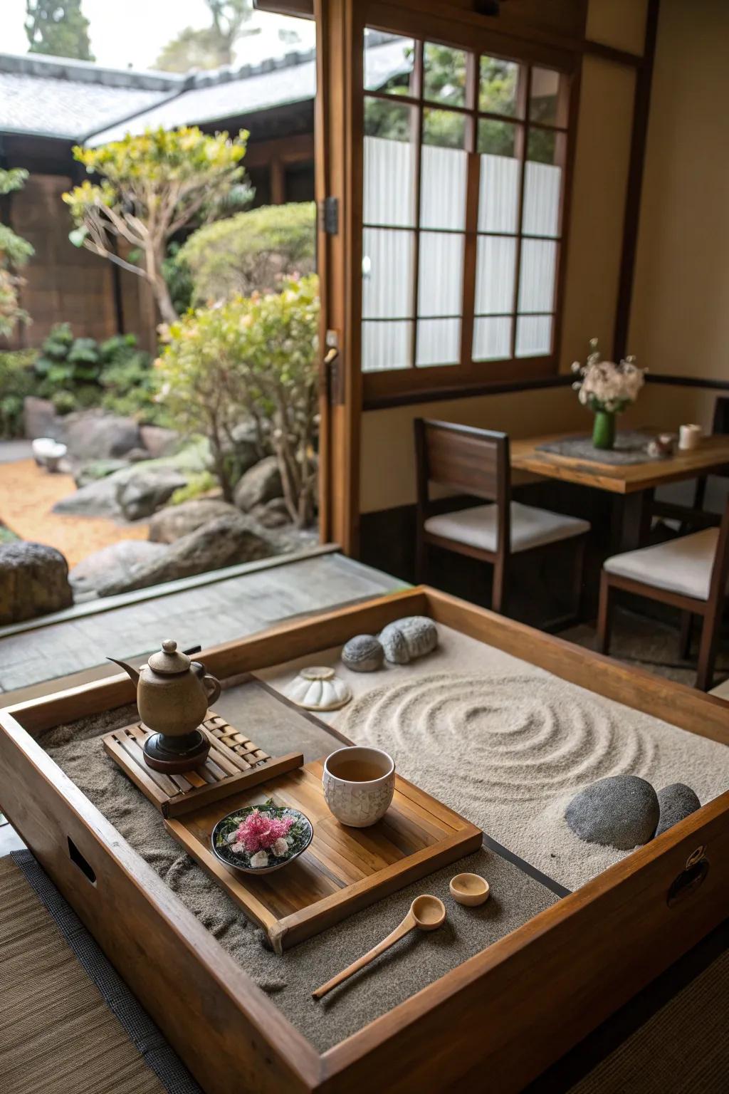 Quiet contemplation elements introduce calm and focus to your tea space.