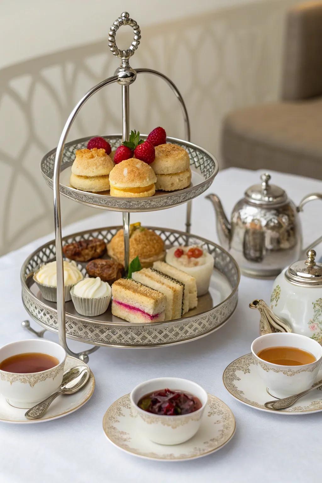 A refined tea board for an elegant diversion.