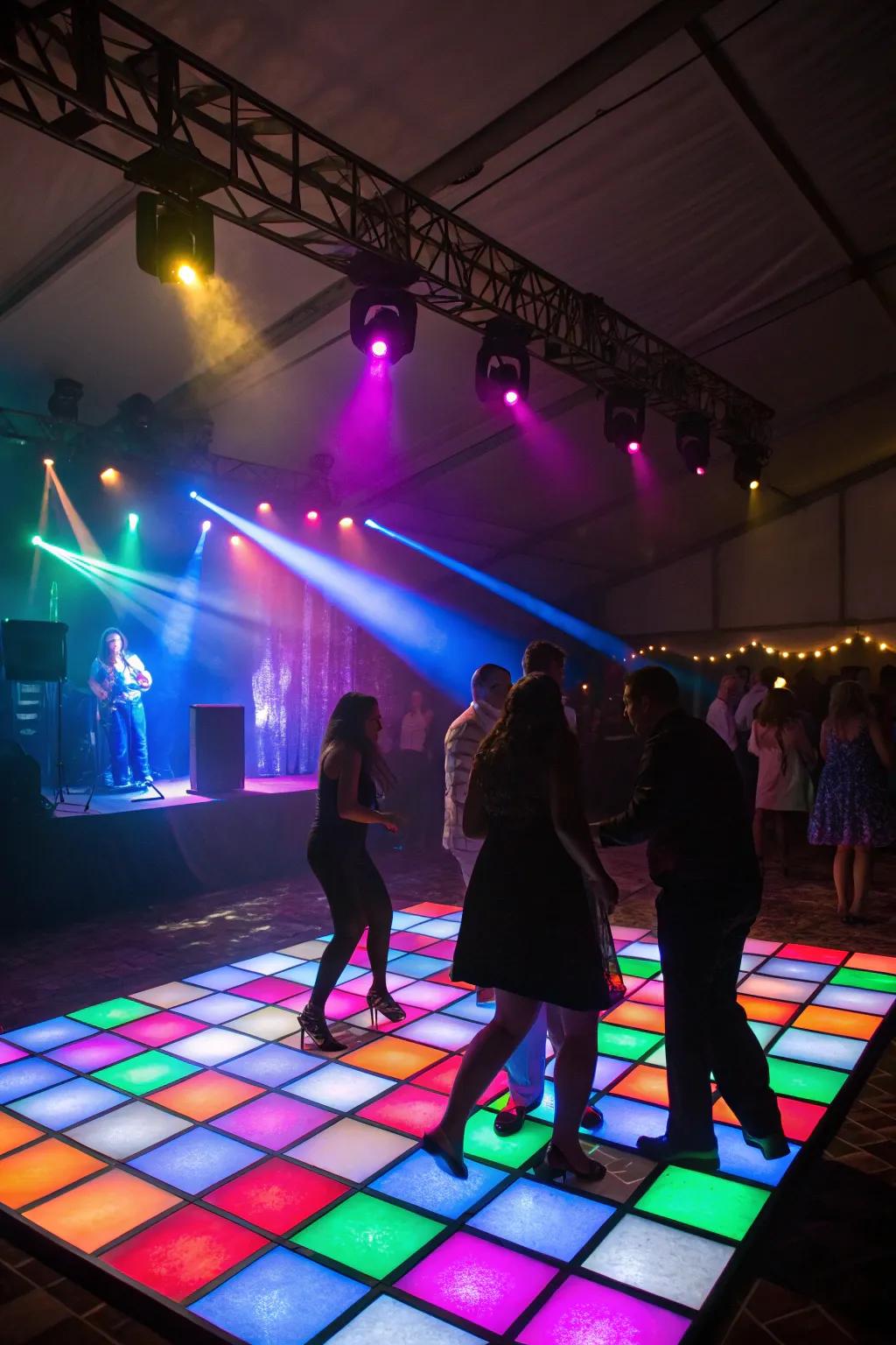 A lively groove space where guests can show off their best dance moves.