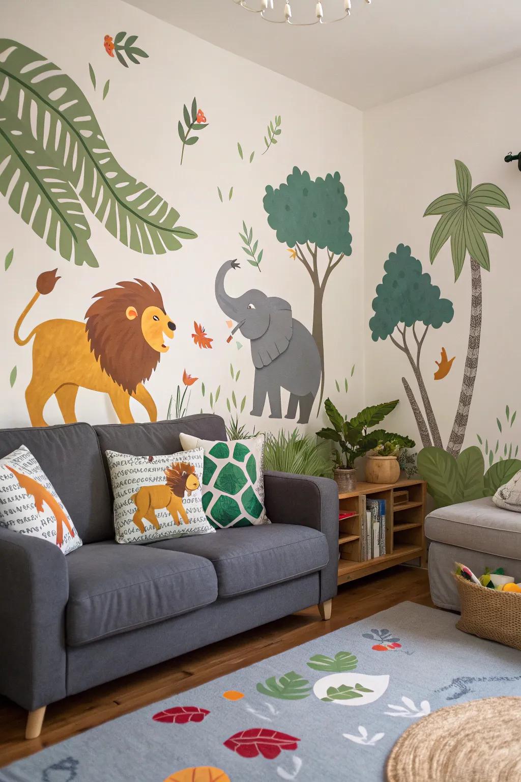 Travel through a wild safari.