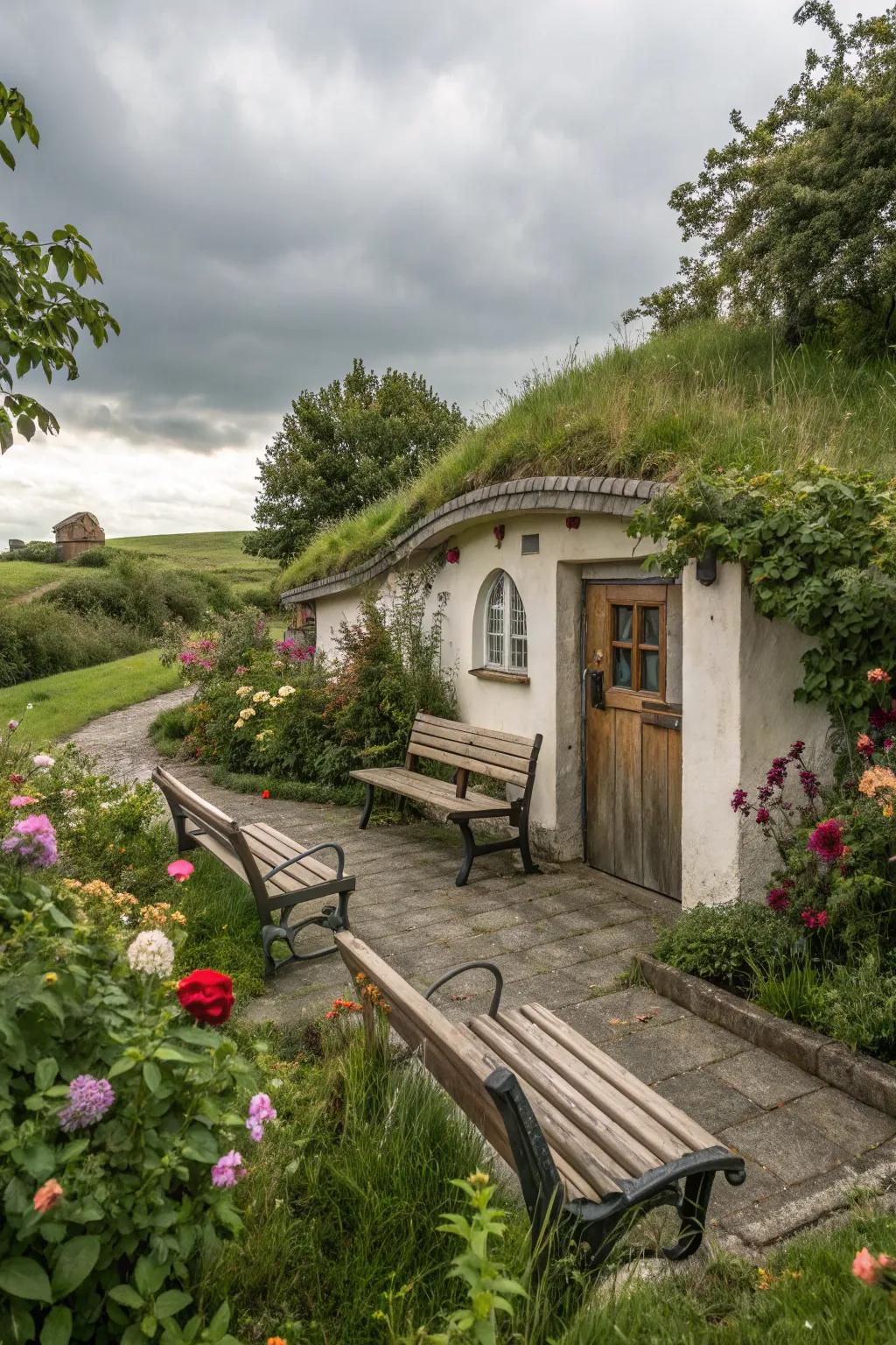 A sitting spot encourages leisure and enjoyment of your garden.