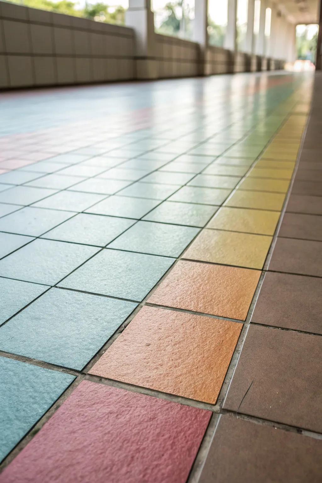 Gradient conversions offer a soft and subtle motion. <strong><em>Gentle flow!</em></strong>” loading=”lazy” class=”pimg”>
	</picture><figcaption>Gradient conversions offer a soft and subtle motion. <strong><em>Gentle flow!</em></strong></figcaption></figure>
<p>Employ a <strong><em>gradient of hue</em></strong> to transition softly between tiles. This method conjures a sense of motion and is ideal for an understated design assertion. <strong><em>Soft and subtle!</em></strong></p>
<h3>You might like:</h3>
<ul class=