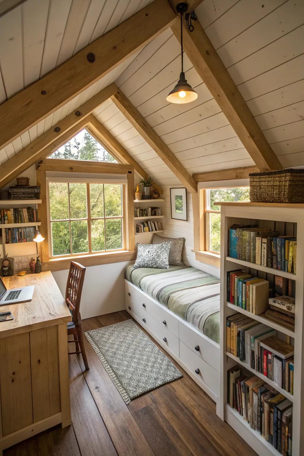 Dormer windows inject appeal and light into loft spaces.