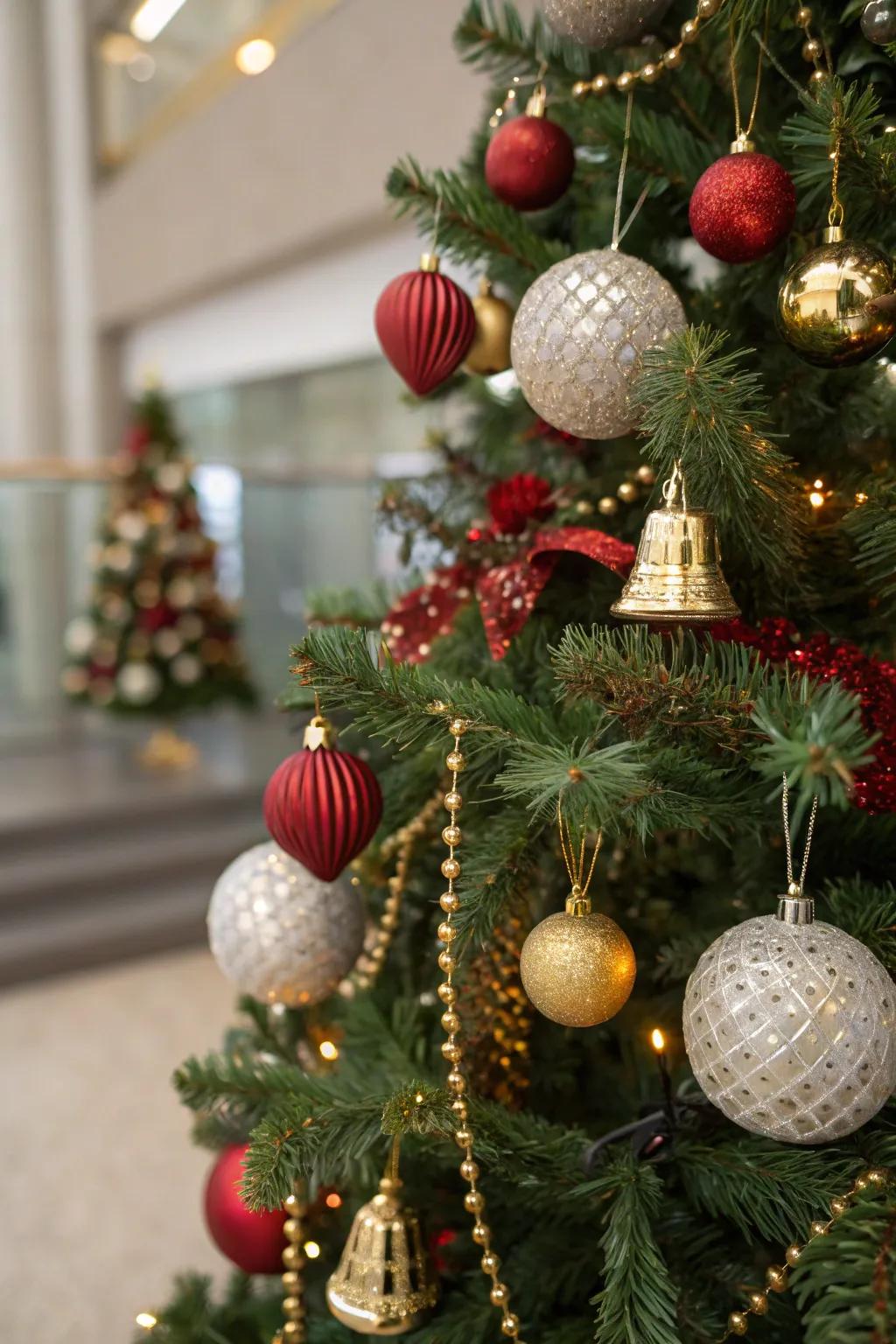 Sensory decorations render the tree a multi-sensory encounter.