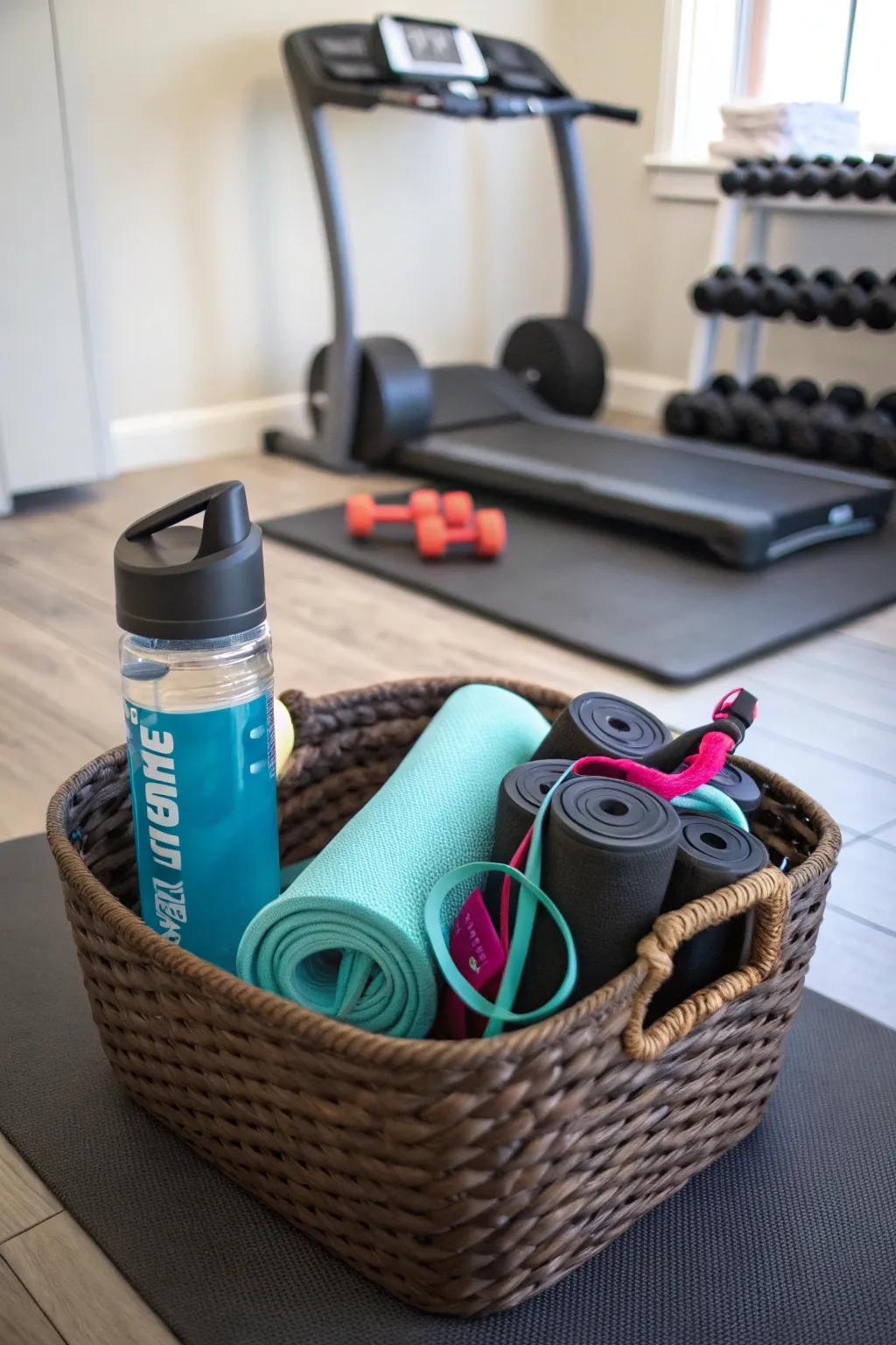 A fitness basket designed for health enthusiasts.