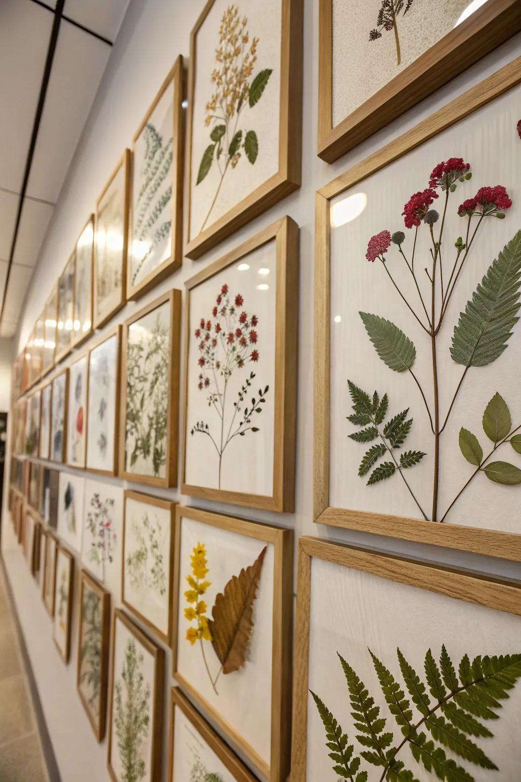 Botanical frames inject a natural component into your decor.