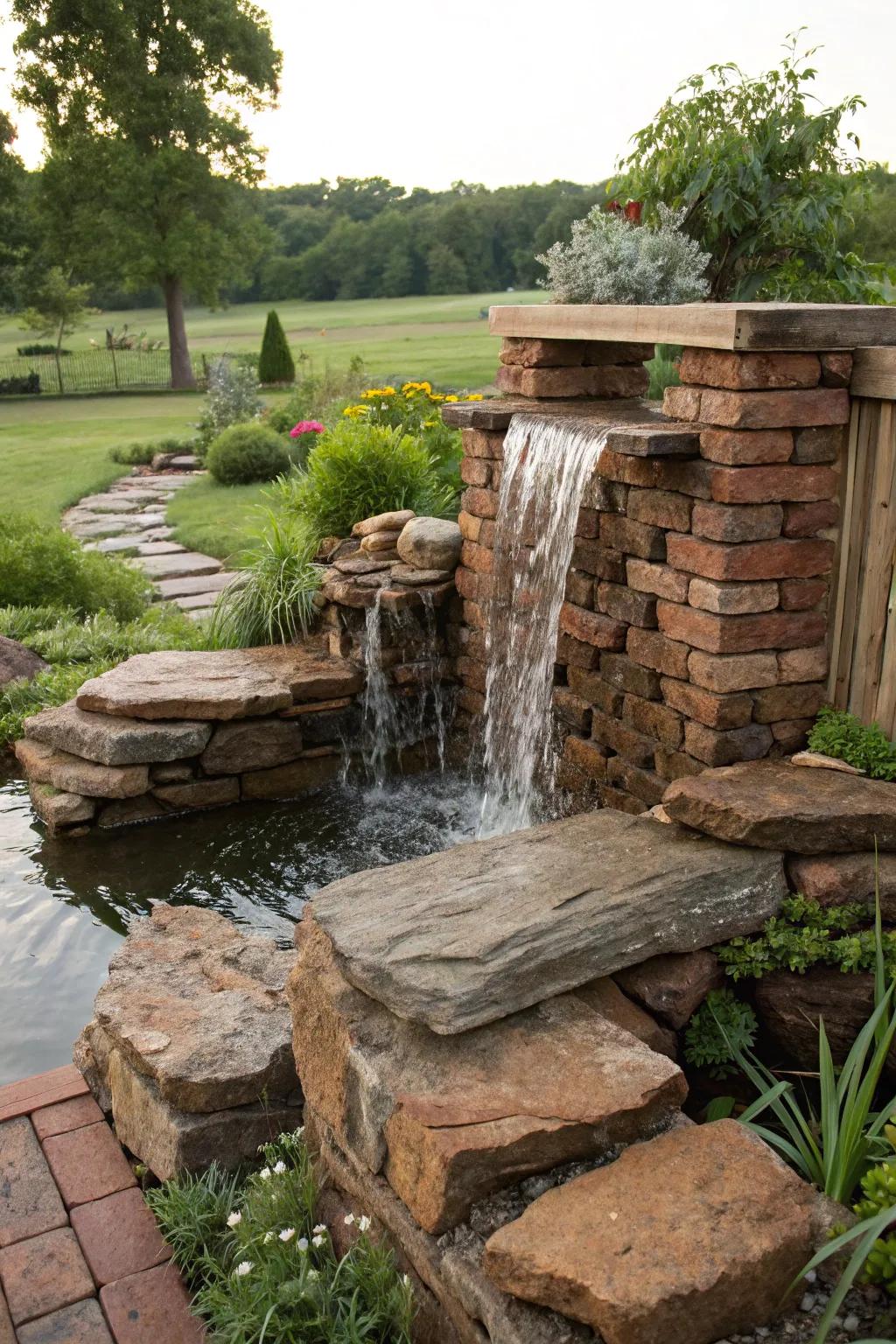 Recycled materials offer cozy charm and sustainability.