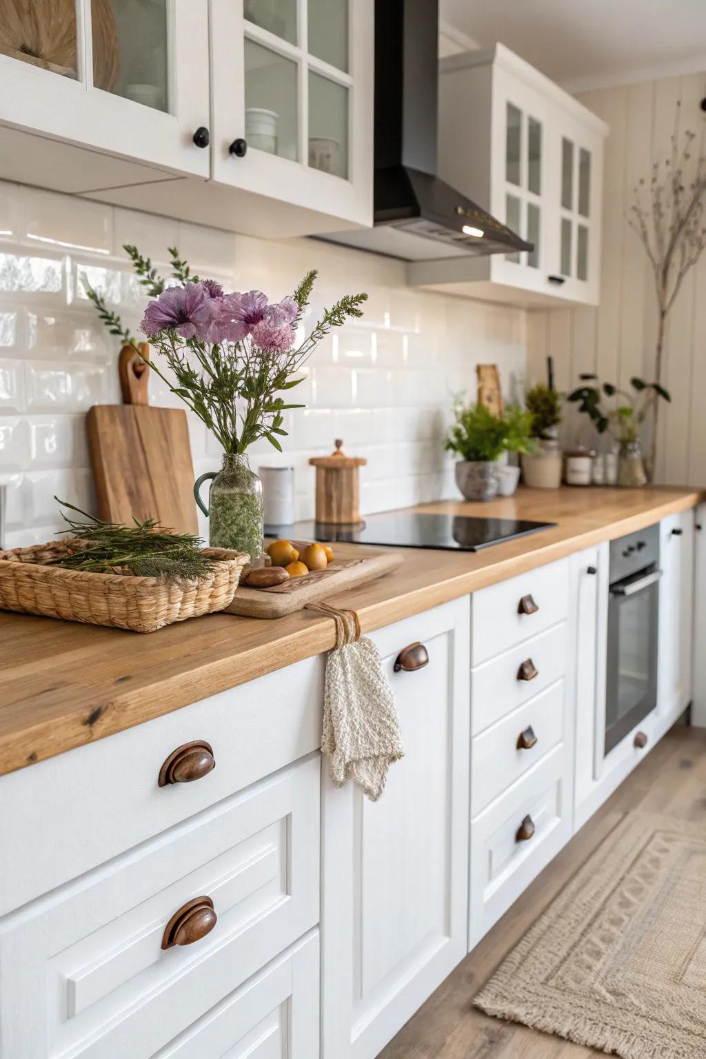 Rustic wooded buttons including heat and beauty.