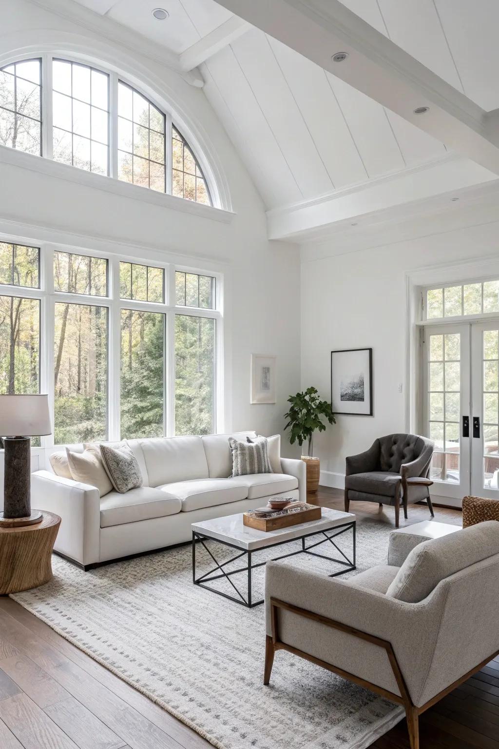 Unbalanced layouts introduce creativity and interest to a white area.