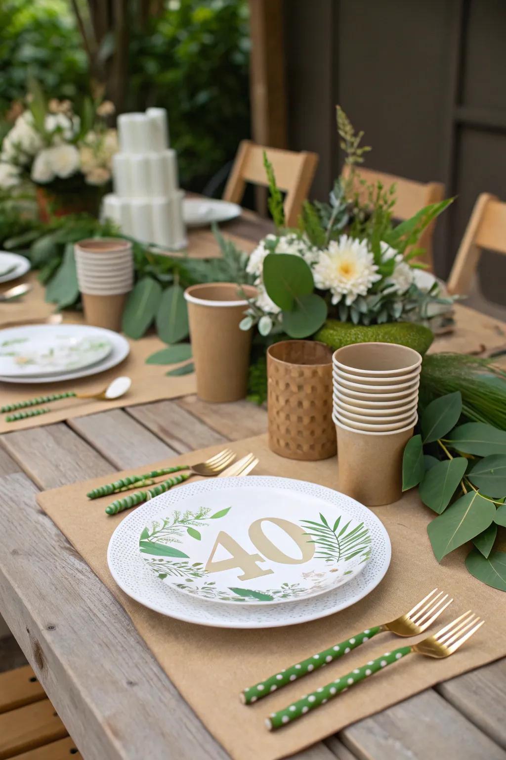 Celebrate responsibly with eco-conscious decorations.