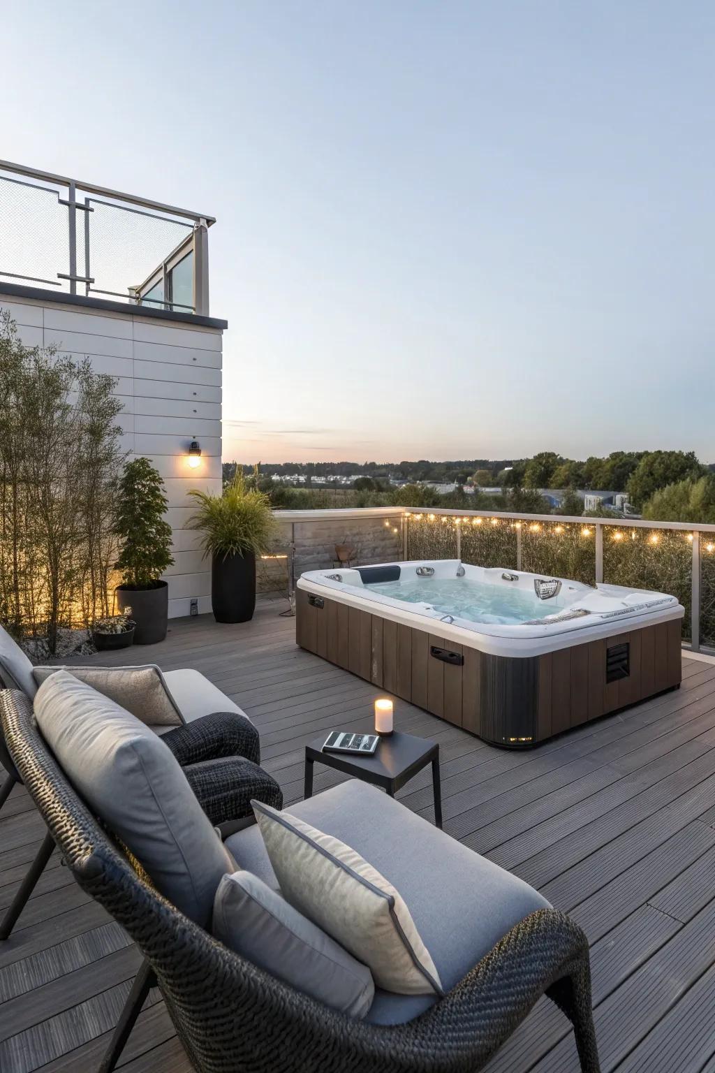 Sitting zones invite unwinding and socializing.