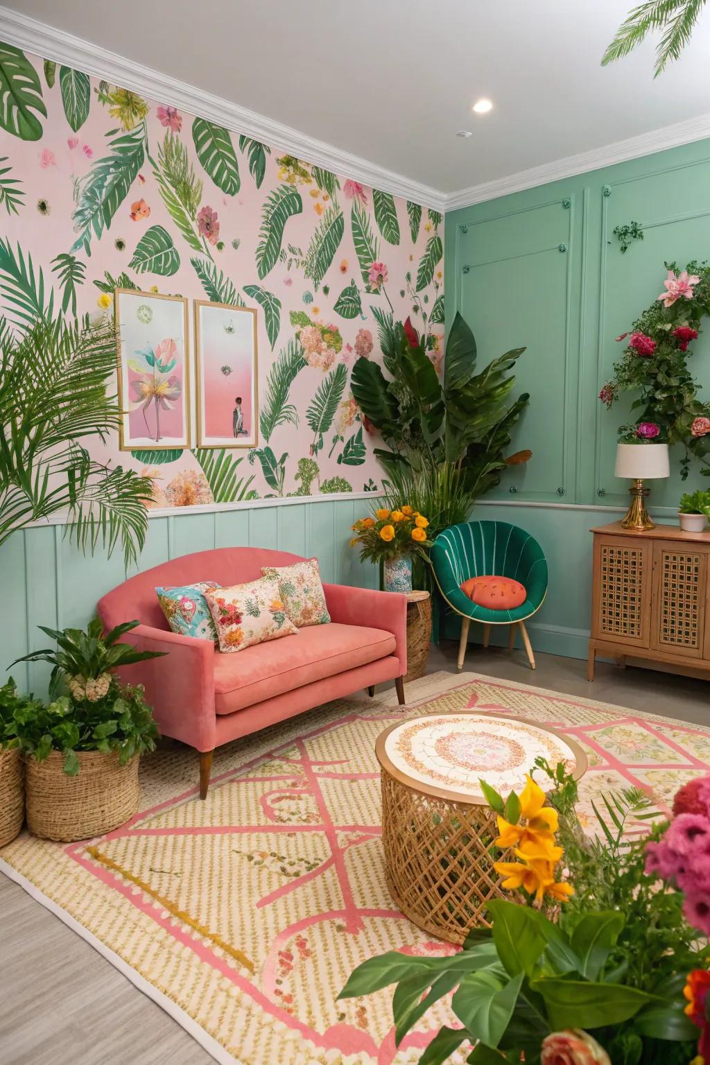 An exotic tropical escape transports paradise into your home.
