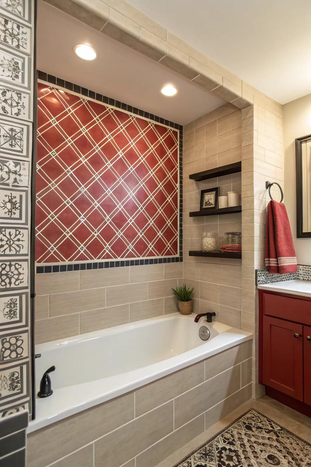 Make a declaration using a bold accent wall.