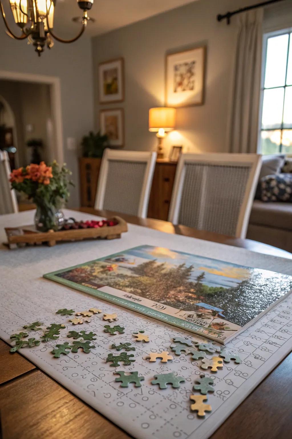An art puzzle turns into a great decor piece.