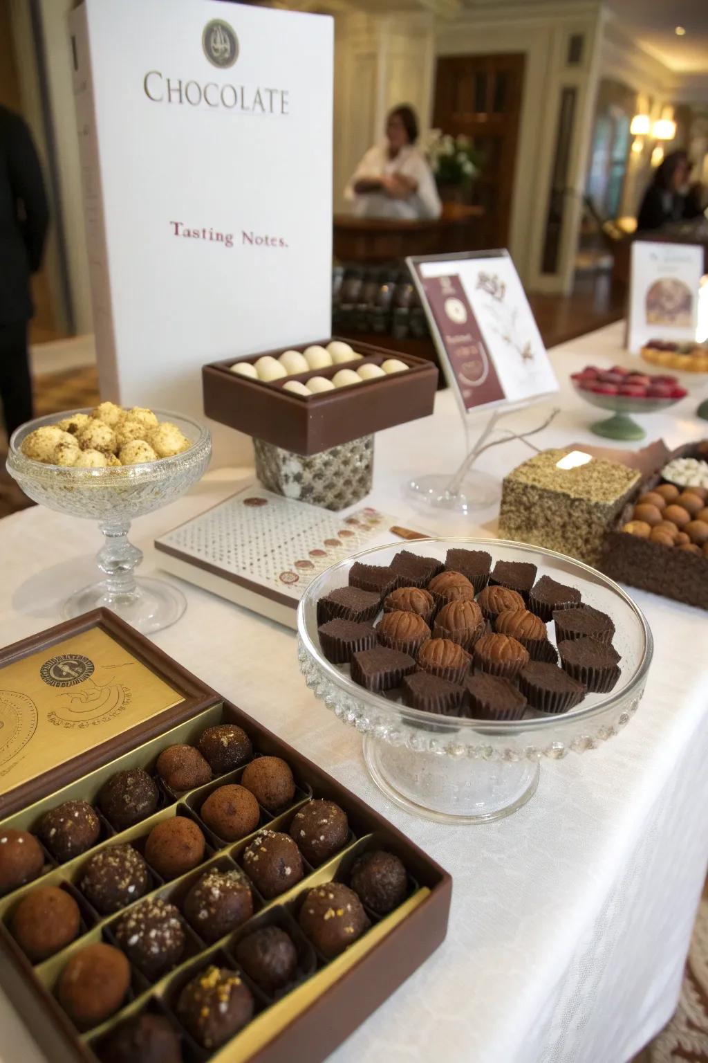 Indulge in a divine chocolate tasting experience at home.