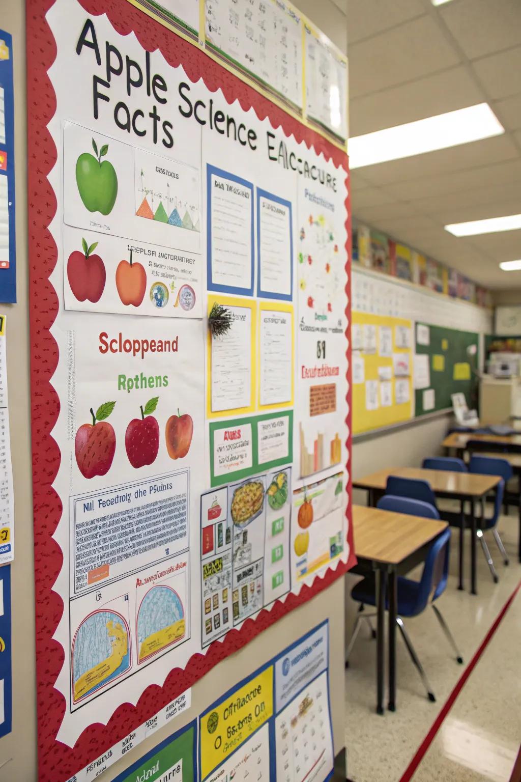 Encourage scientific exploration with apple facts.