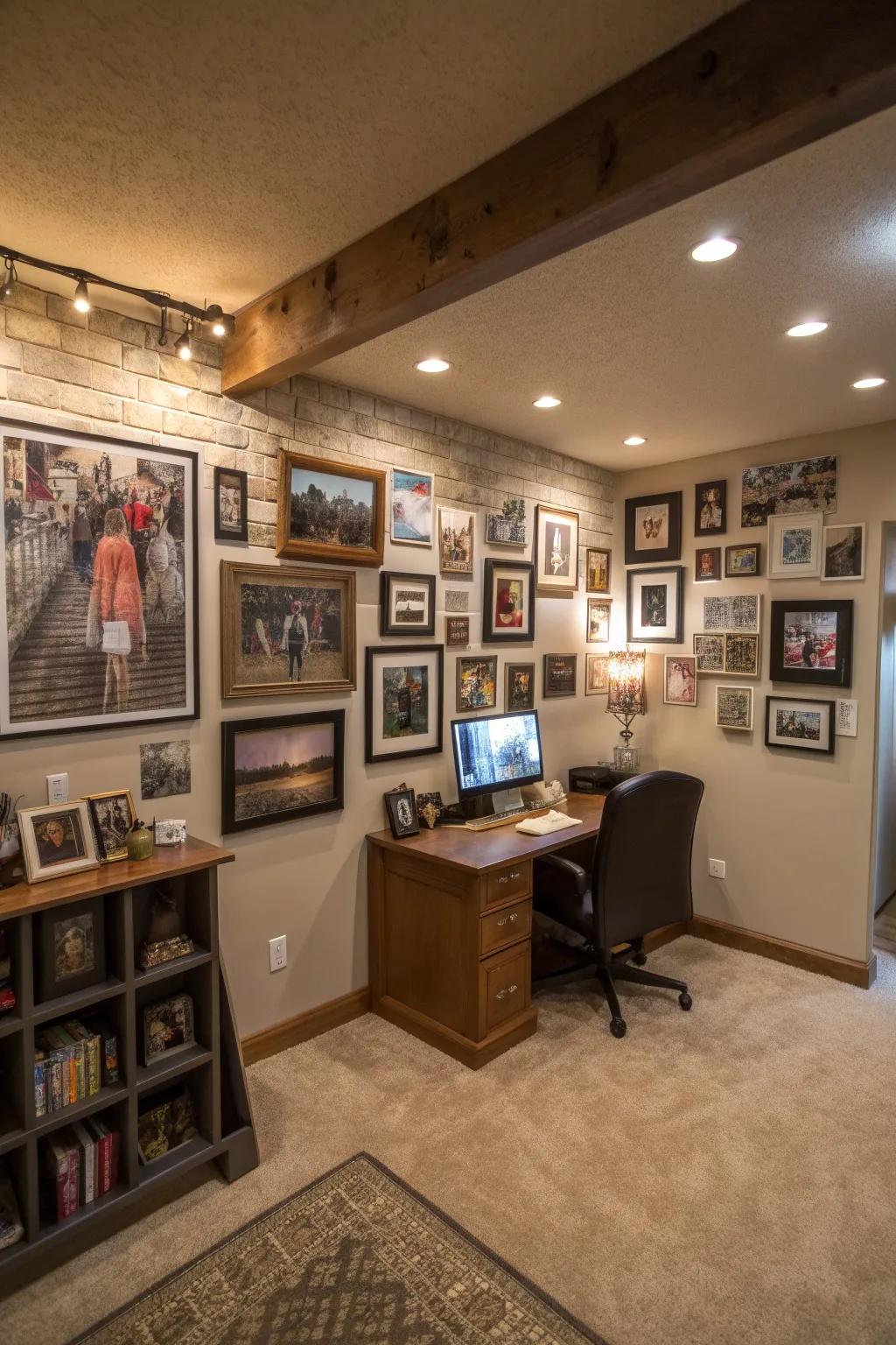 A warm and welcoming workspace may be created by adding personal touches.