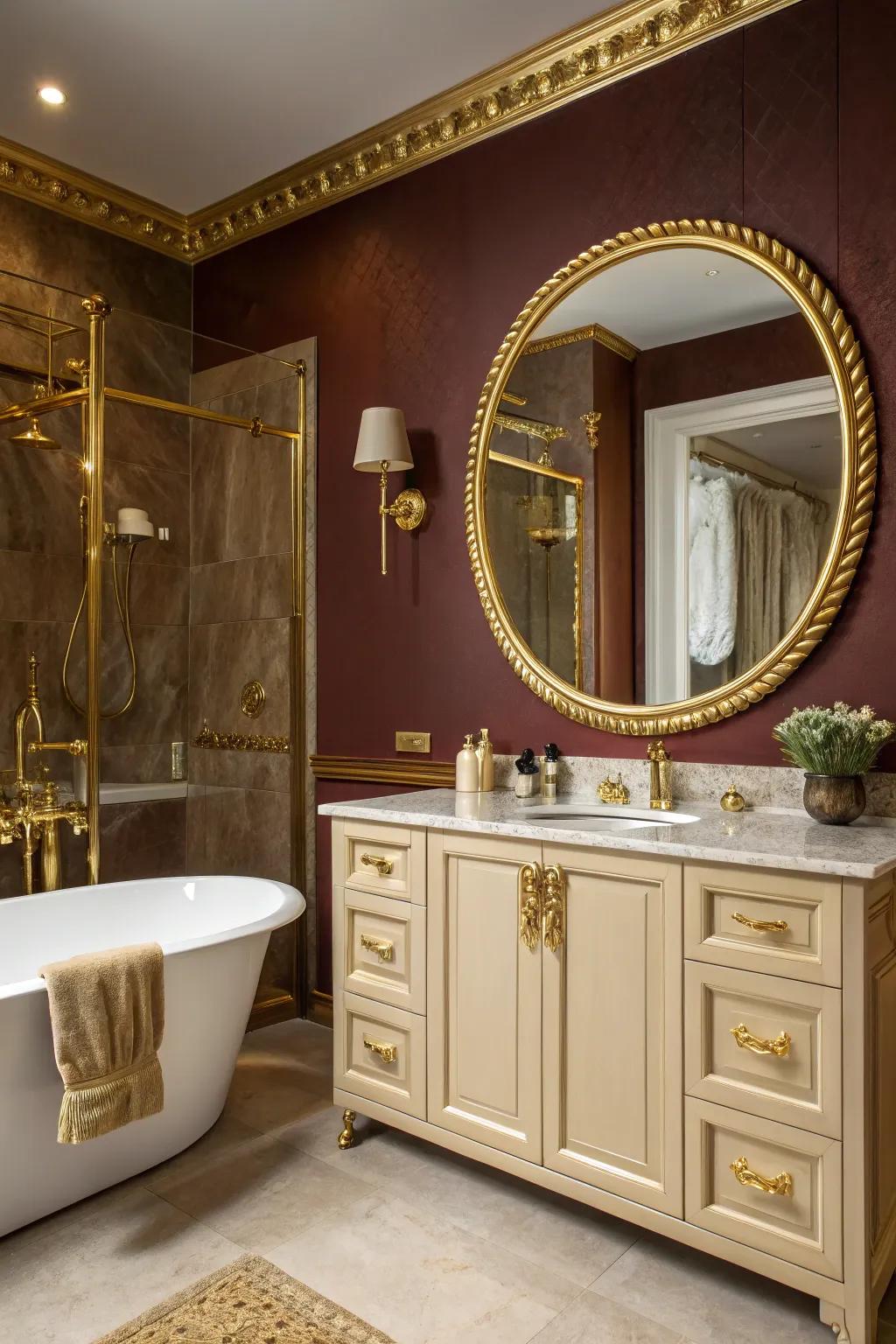 With their touch of elegance, opulent golden colors create a warm and inviting atmosphere.