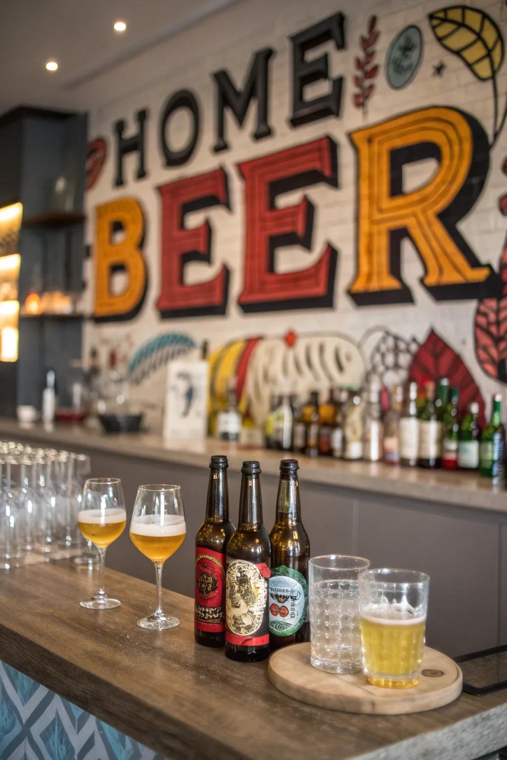 Brewery typography creation makes a bold statement.