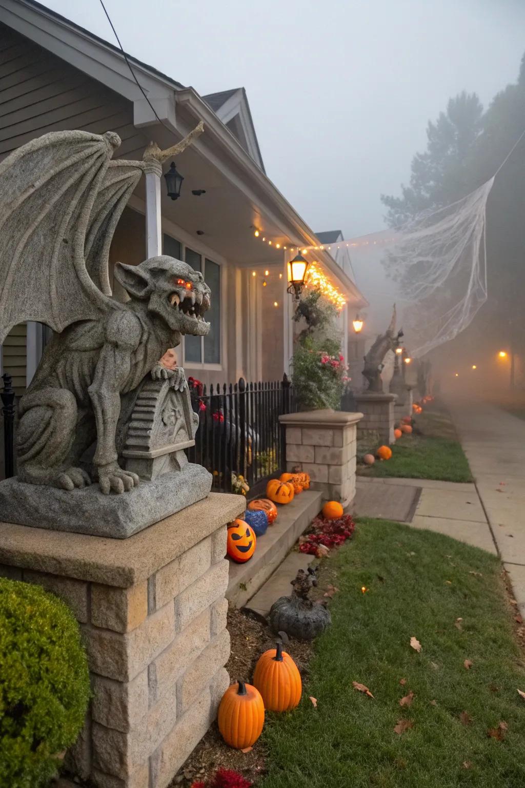 Grotesques impart a Gothic allure to Holiday embellishments.