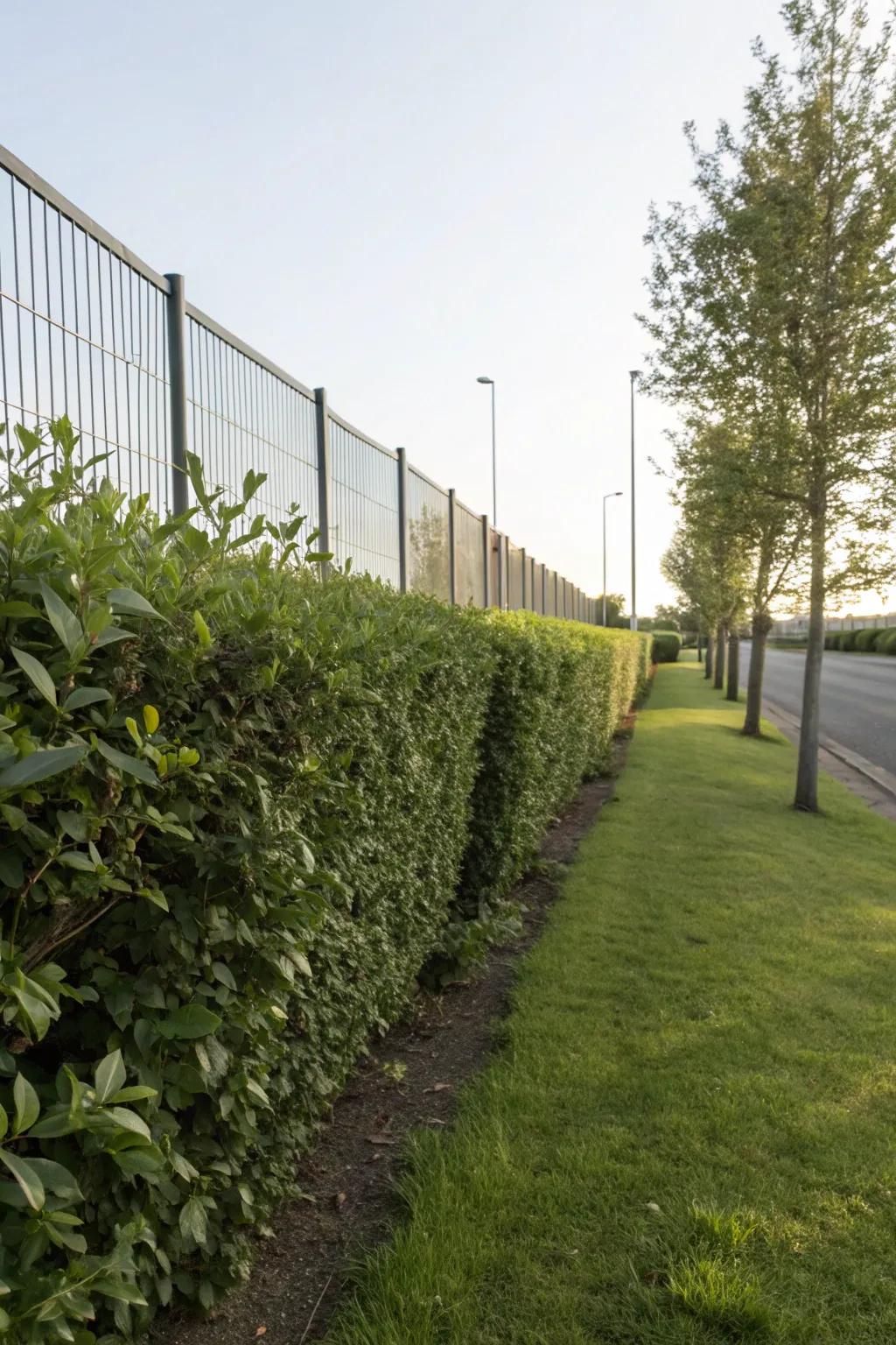 Low shrubberies offer a classic, natural border.