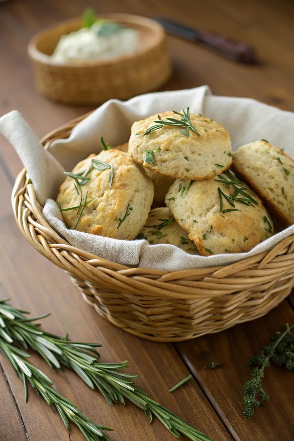 Savory scones that offer a rustic brunch experience.