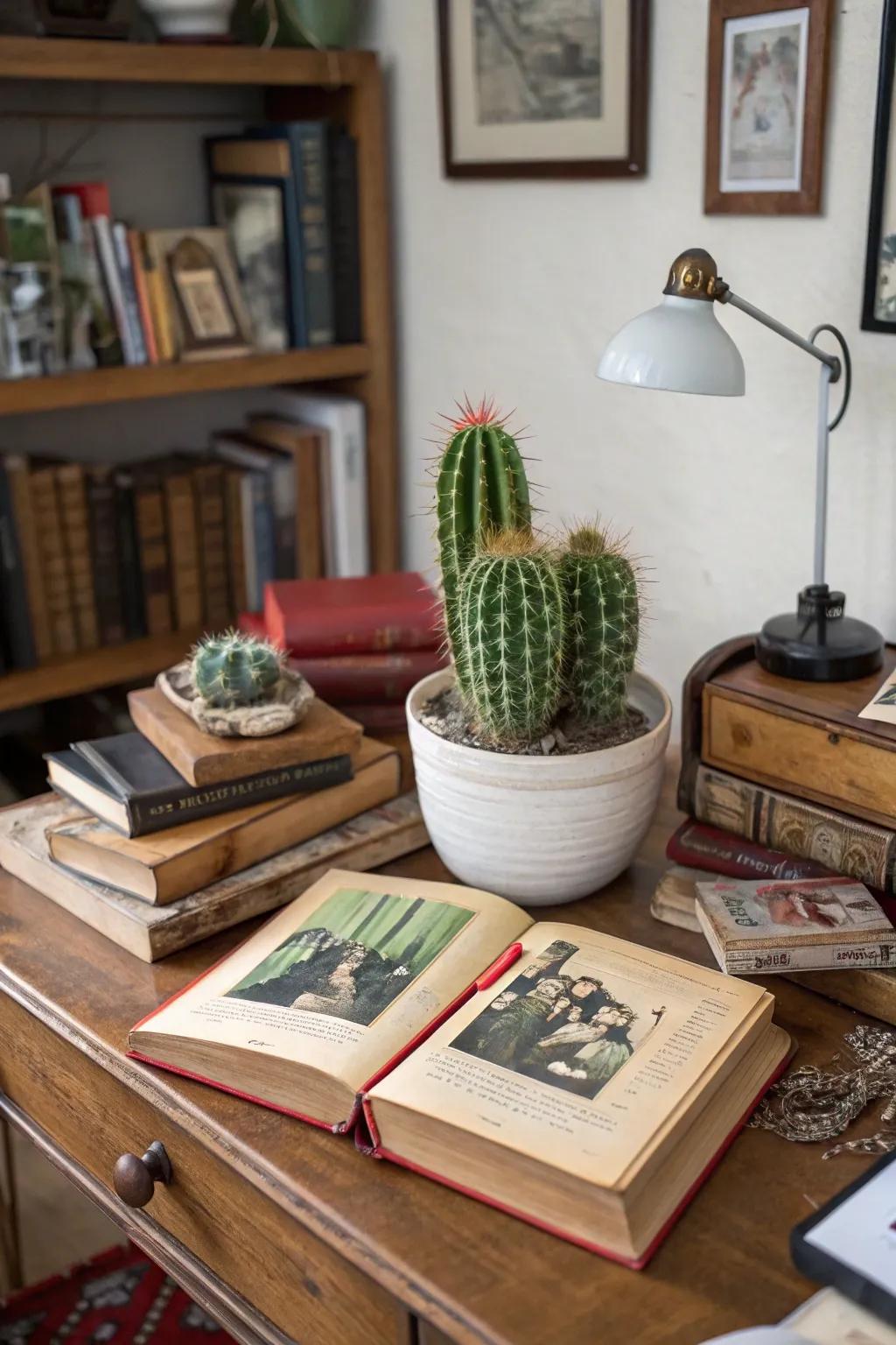 Redone novels deliver a literary twist to your cactus display.