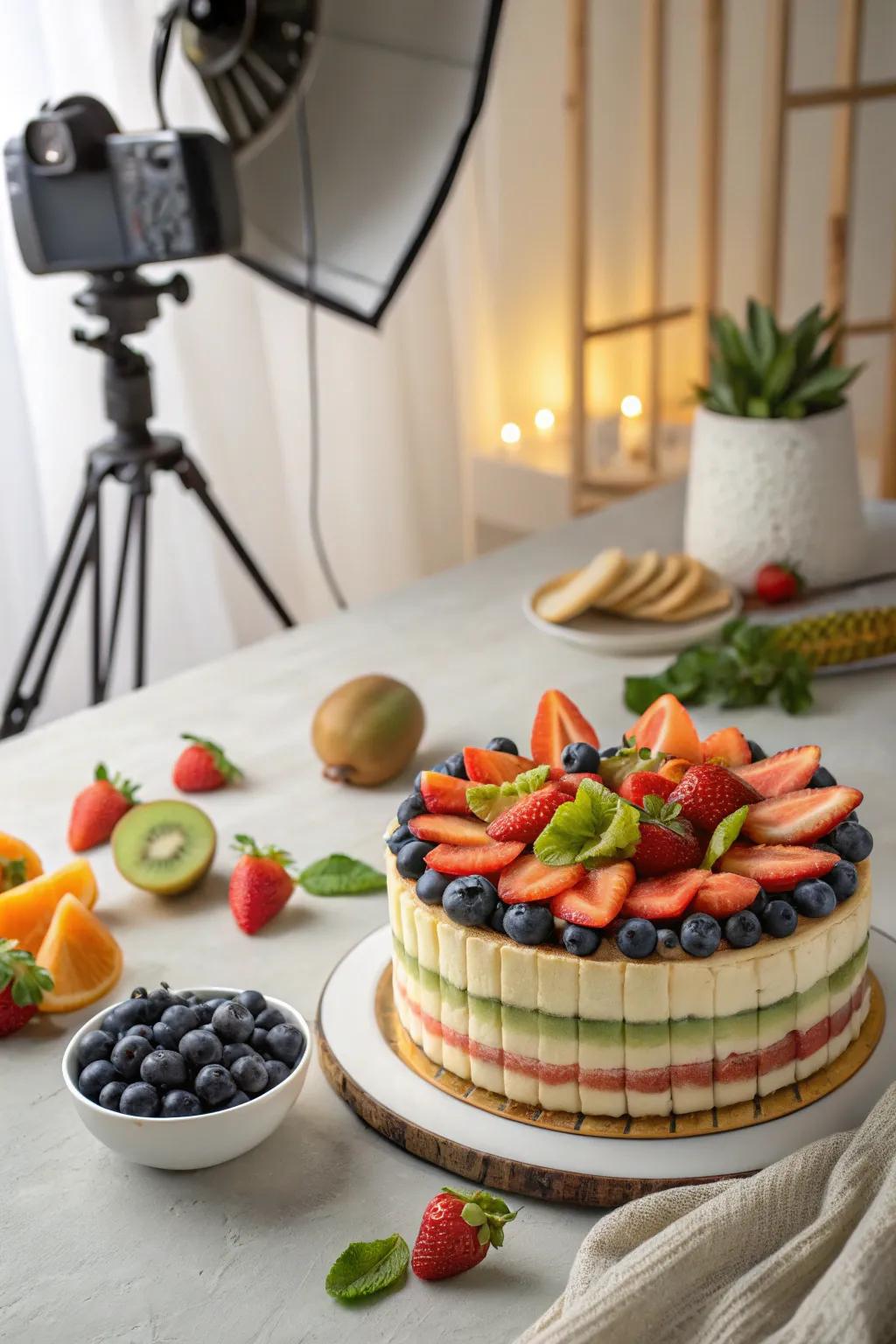 A fruity canvas cake that’s as beautiful as it is delicious.