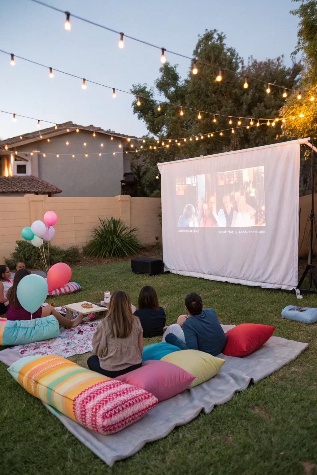 An enchanting outdoor flick screening under the skies.
