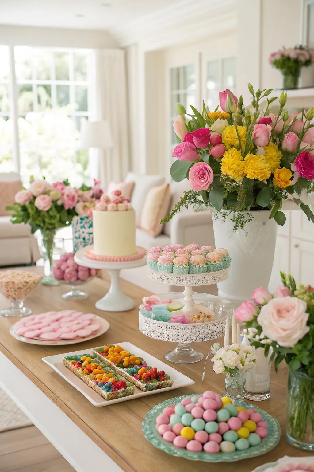 A gorgeous garden party inspired display.