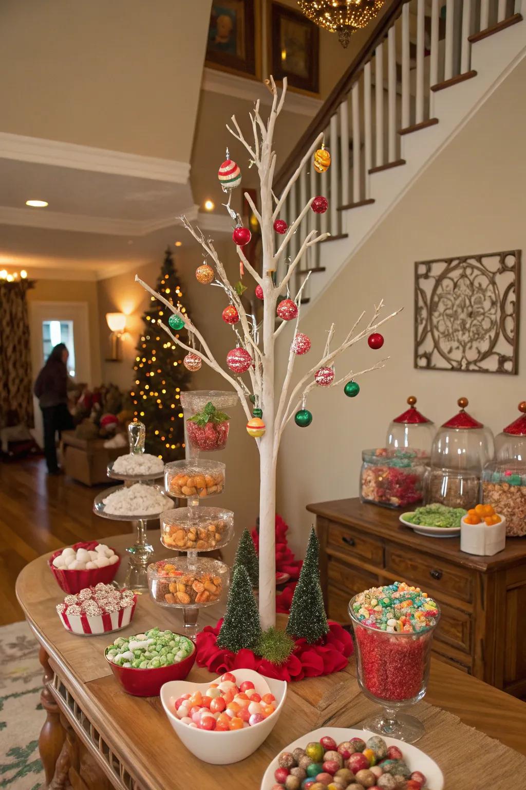 A candy tree figure creating a stunning visual effect