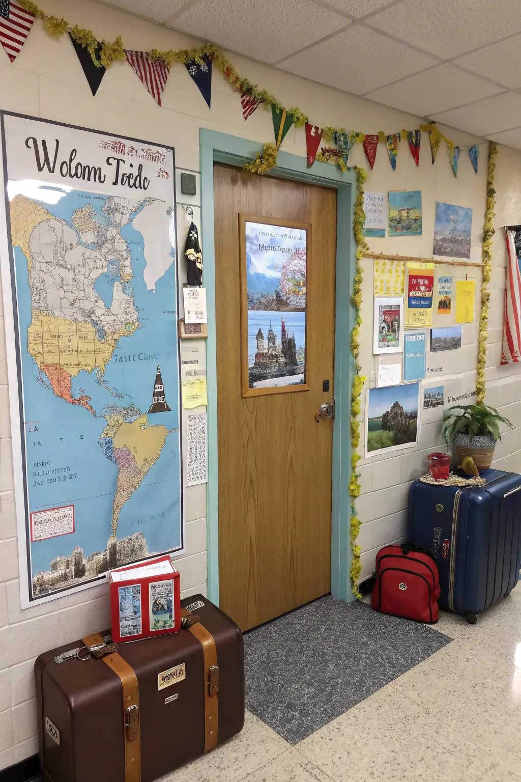 Spark wanderlust using a travel-themed career access.