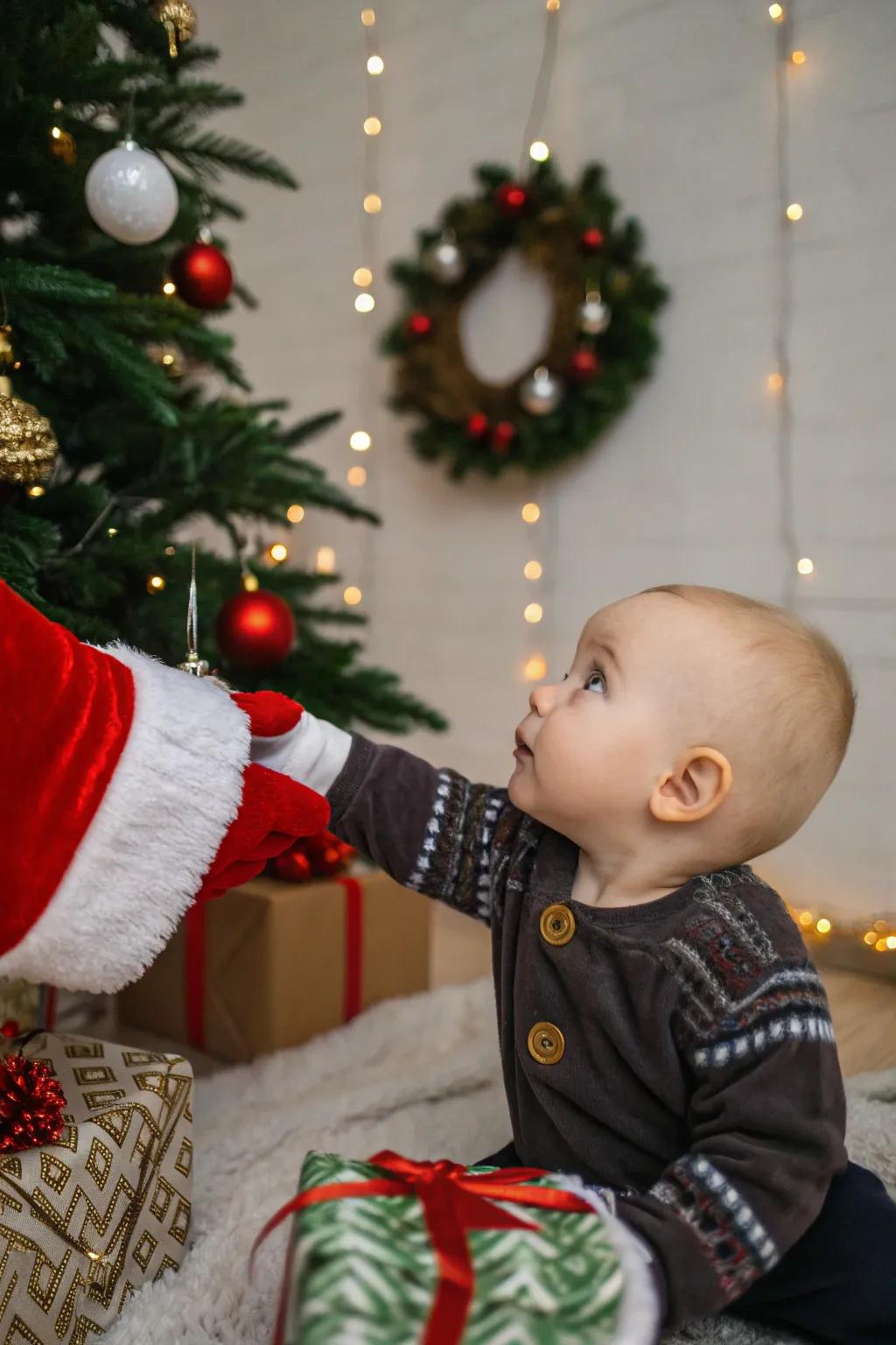 A magical glimpse of Santa incorporates a hint of wonder.