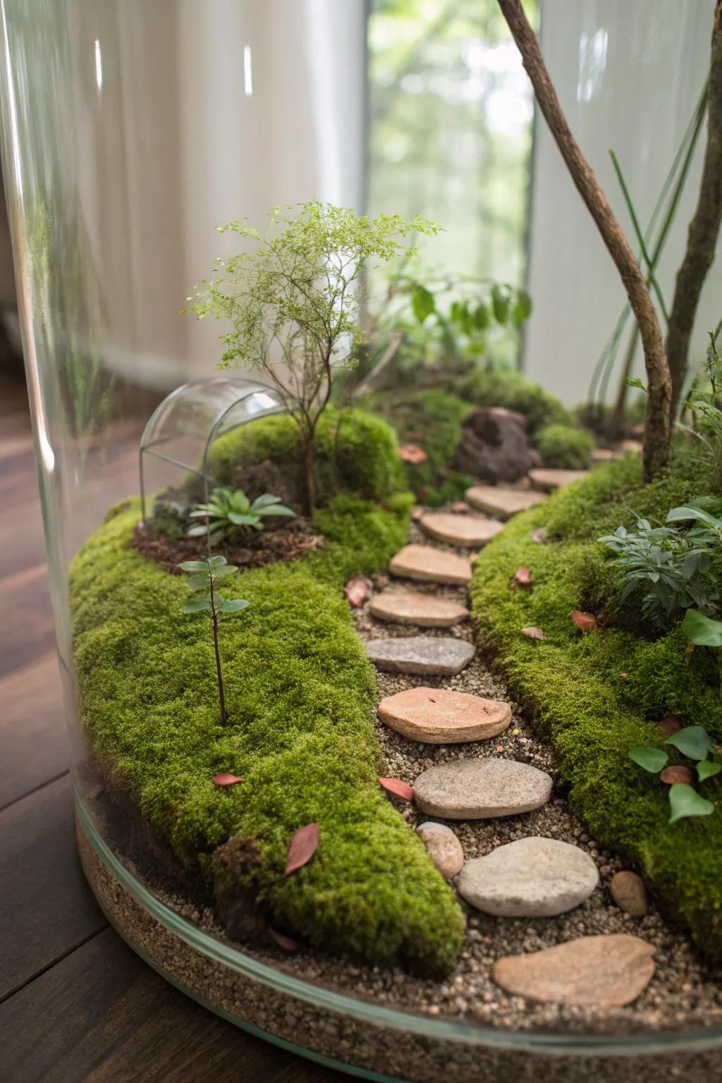 An enchanted forest trail enclosure ignites the imagination.
