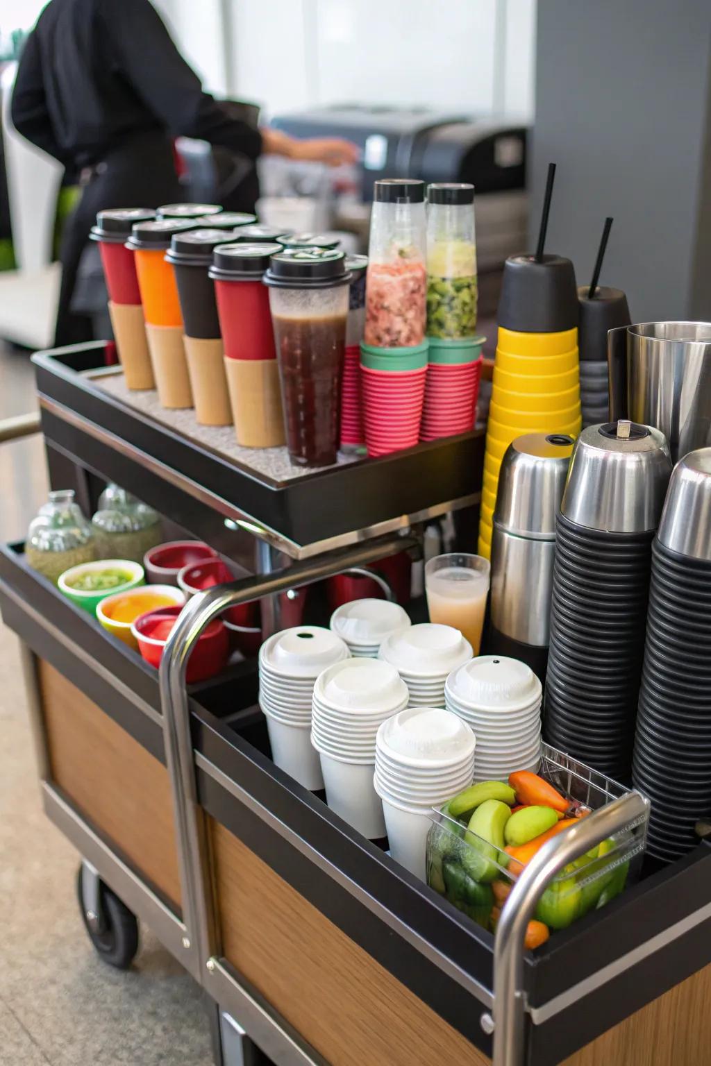 Have coffee, tea, or cocktails at a moment's notice.