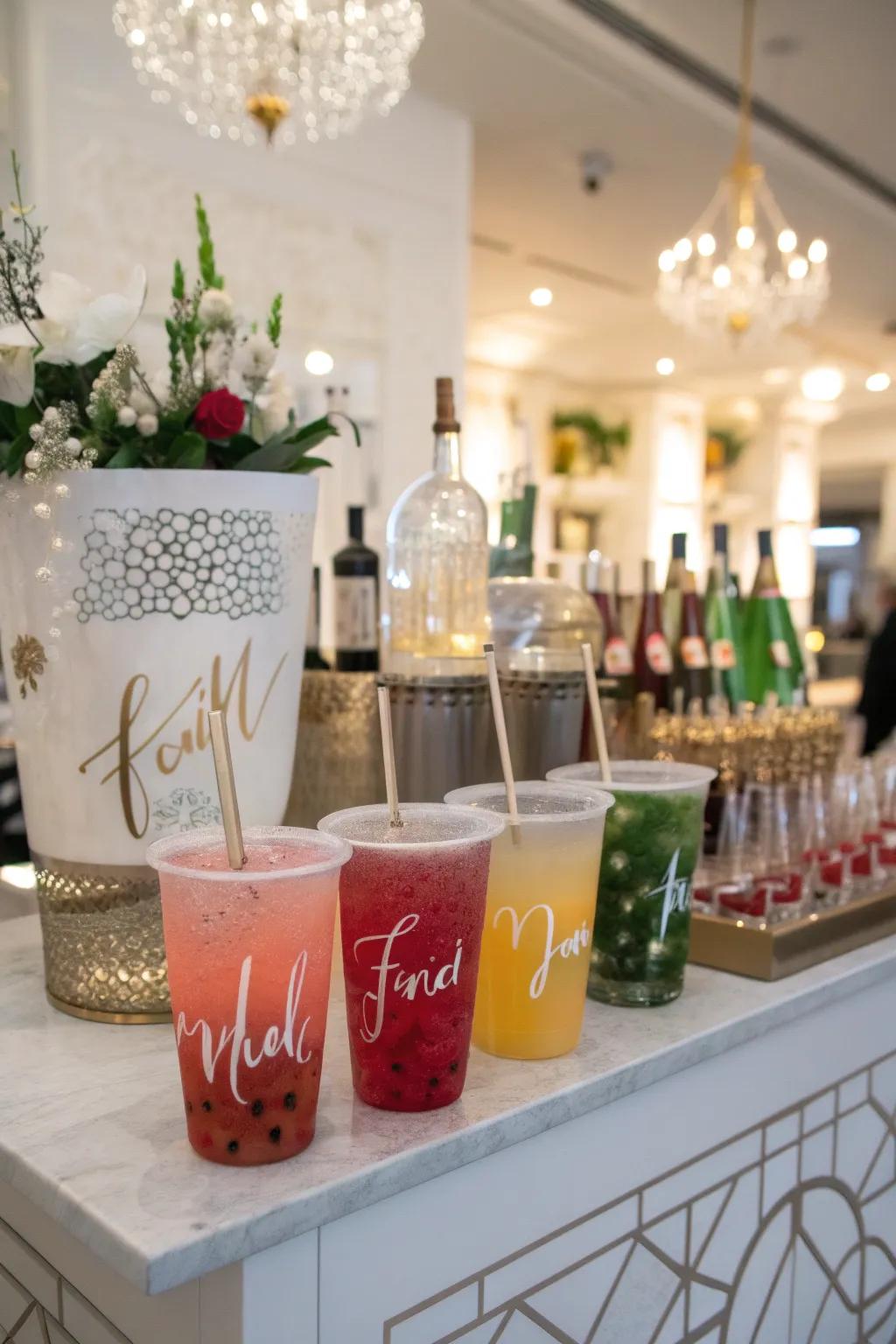 A themed refreshment station offering a personalized refreshment experience.