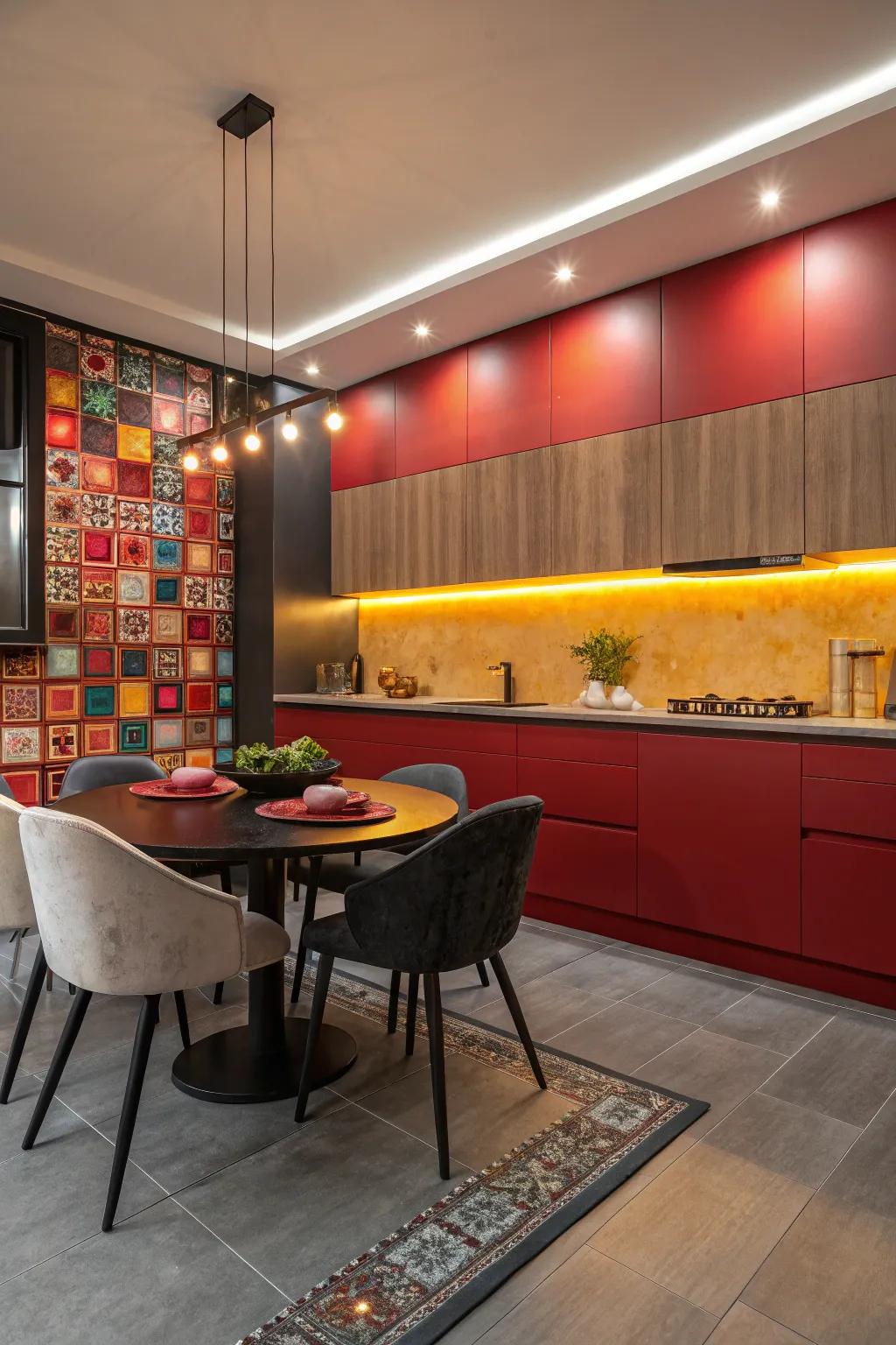 Intense hues bringing vibrancy and character.