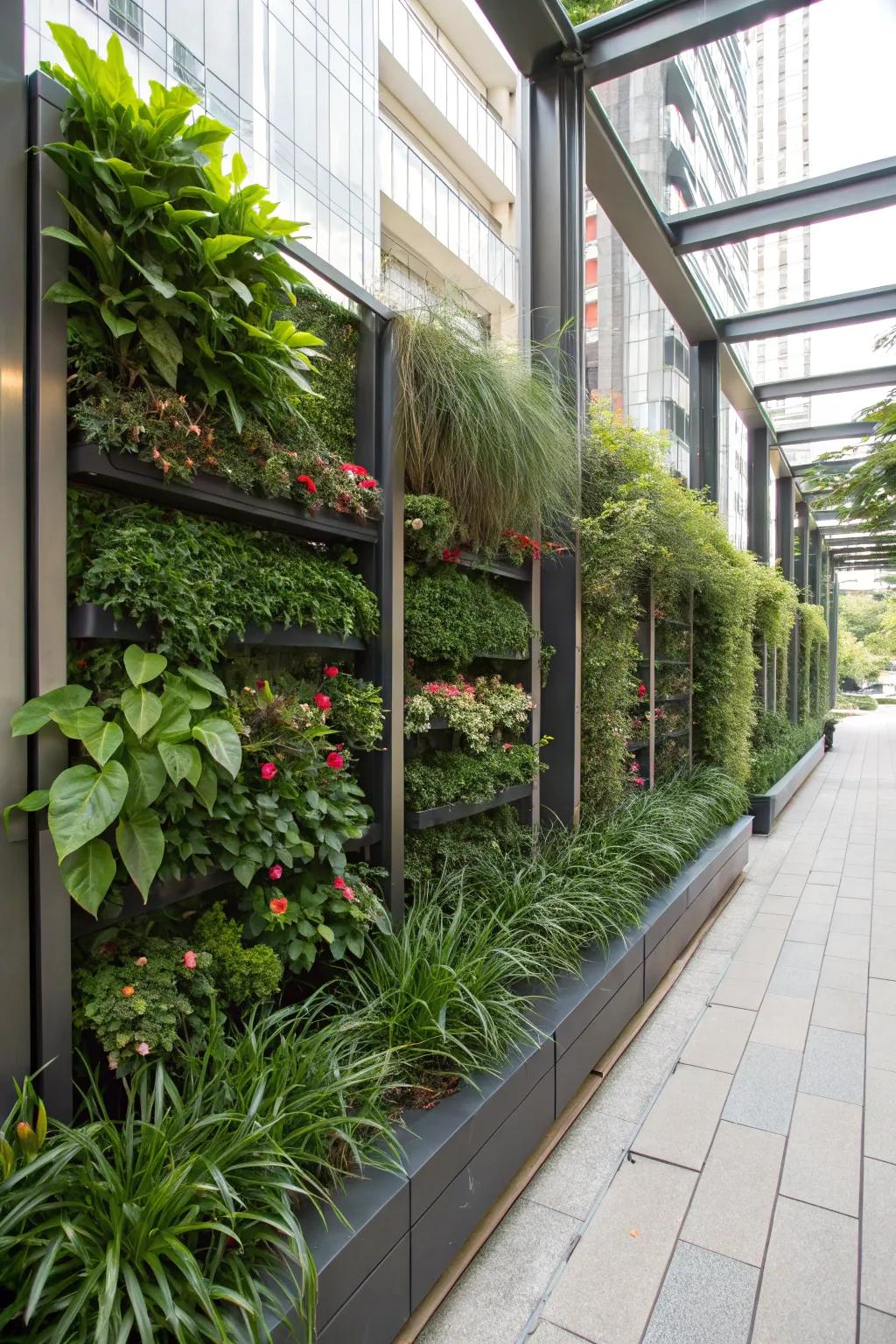 Living features bring nature to your wall design.